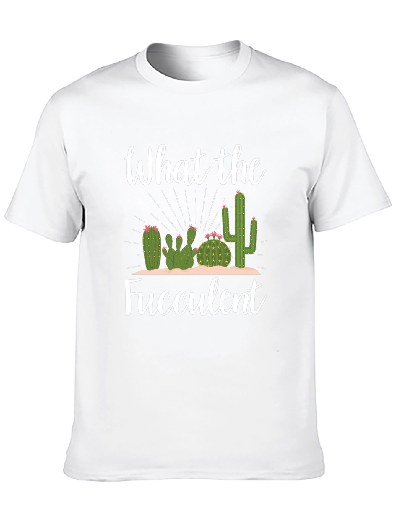 What the Fucculent Black Graphic Tee