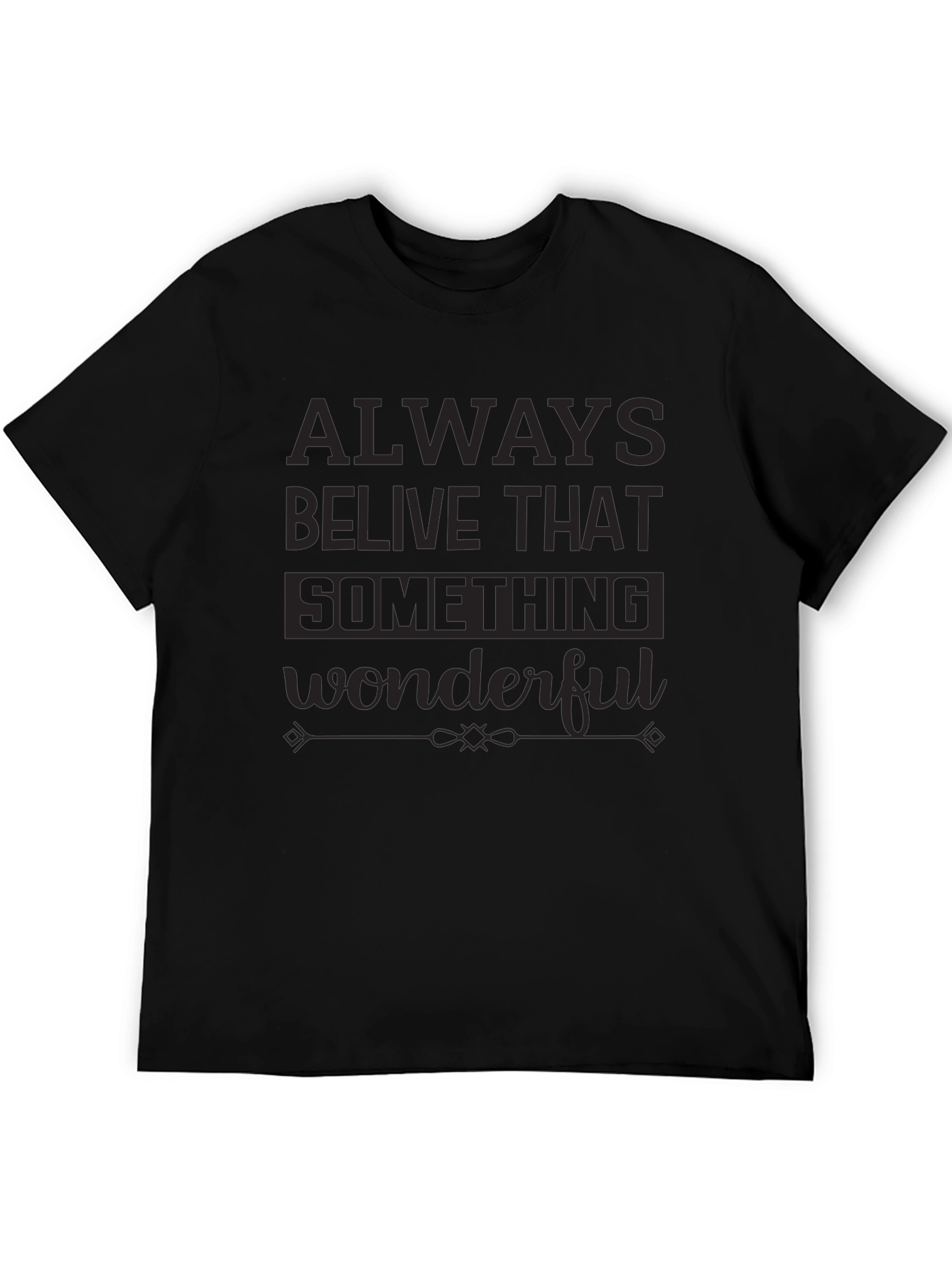 Always Believe Graphic Tee - Black