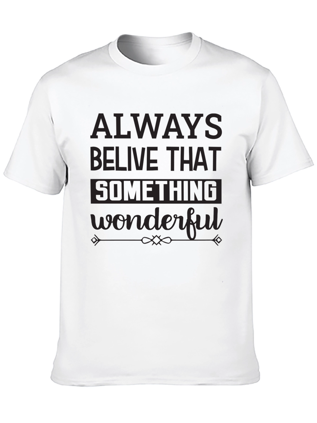 Always Believe Graphic Tee - Black