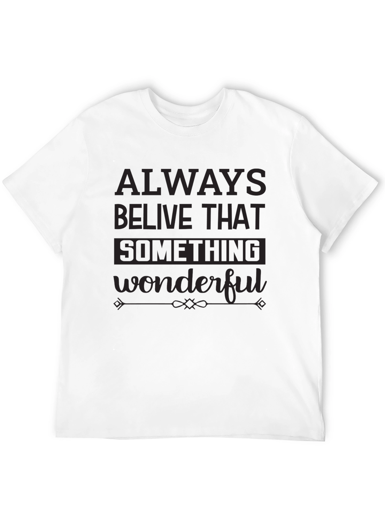 Always Believe Graphic Tee - Black