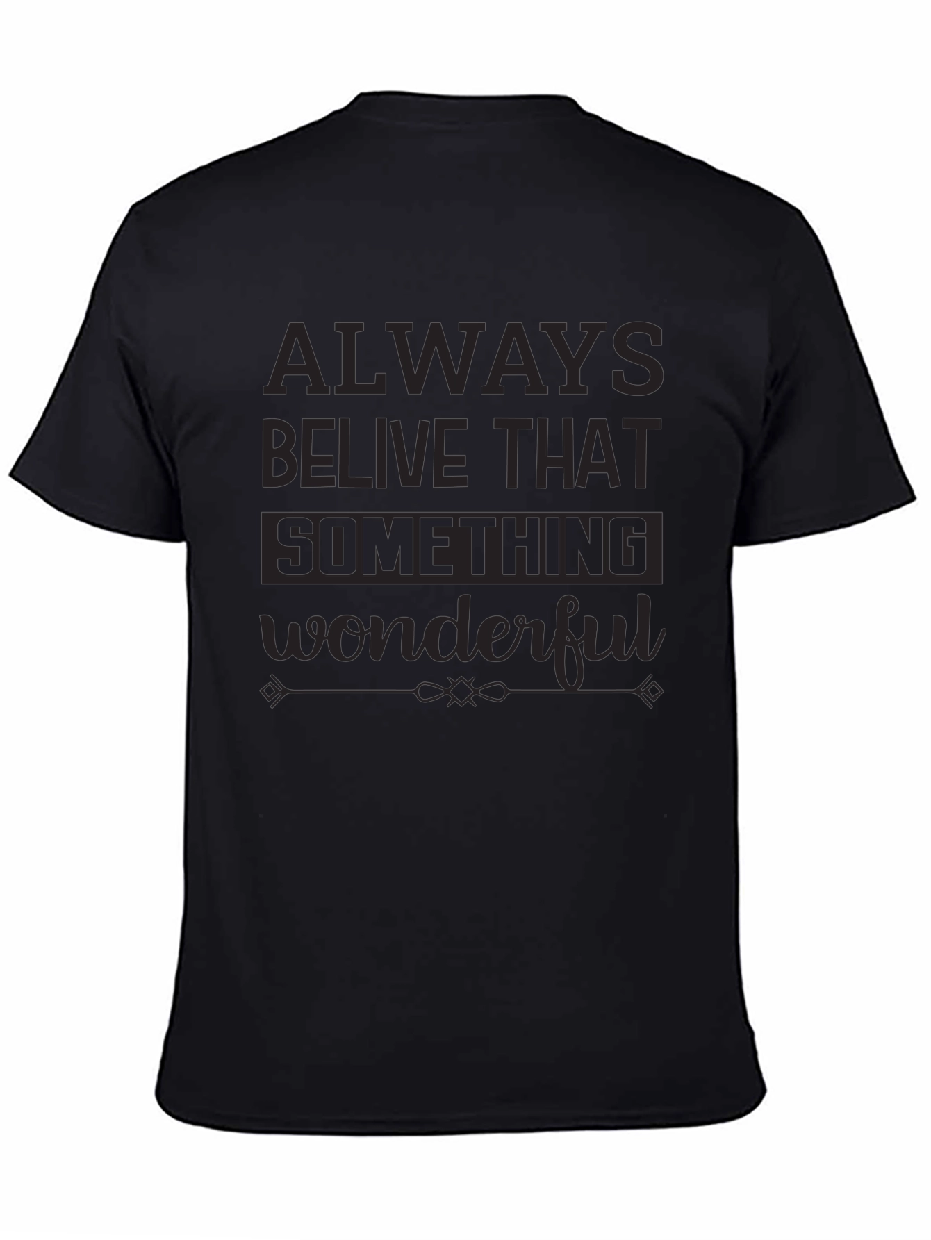 Always Believe Graphic Tee - Black