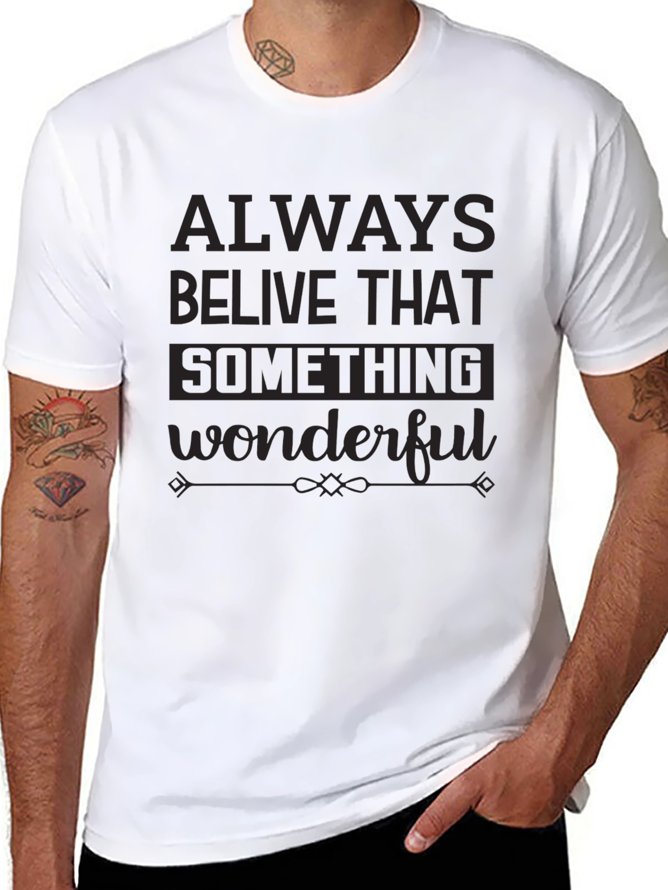 Always Believe Graphic Tee - Black