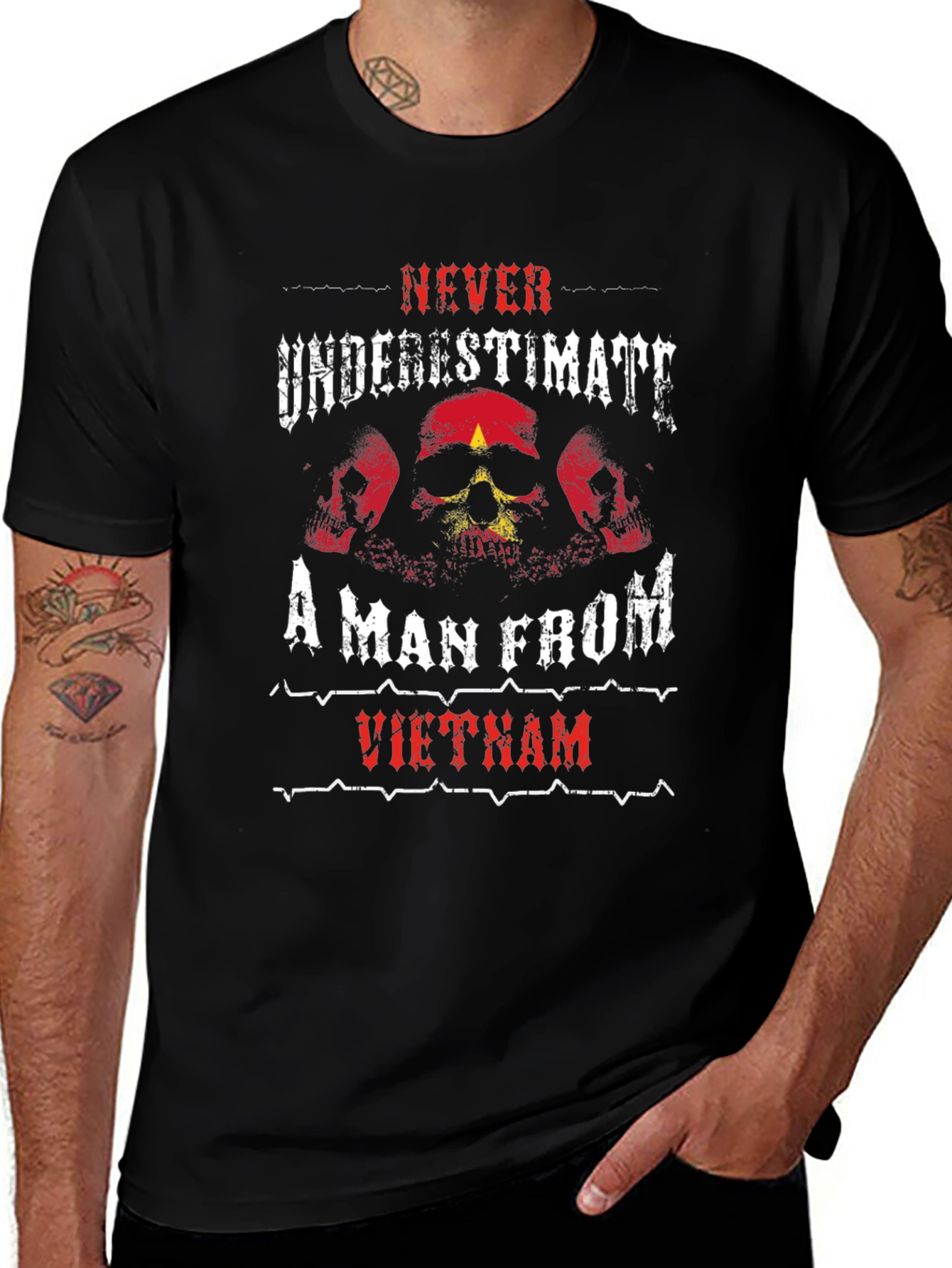 Never Underestimate Vietnam Man T-Shirt