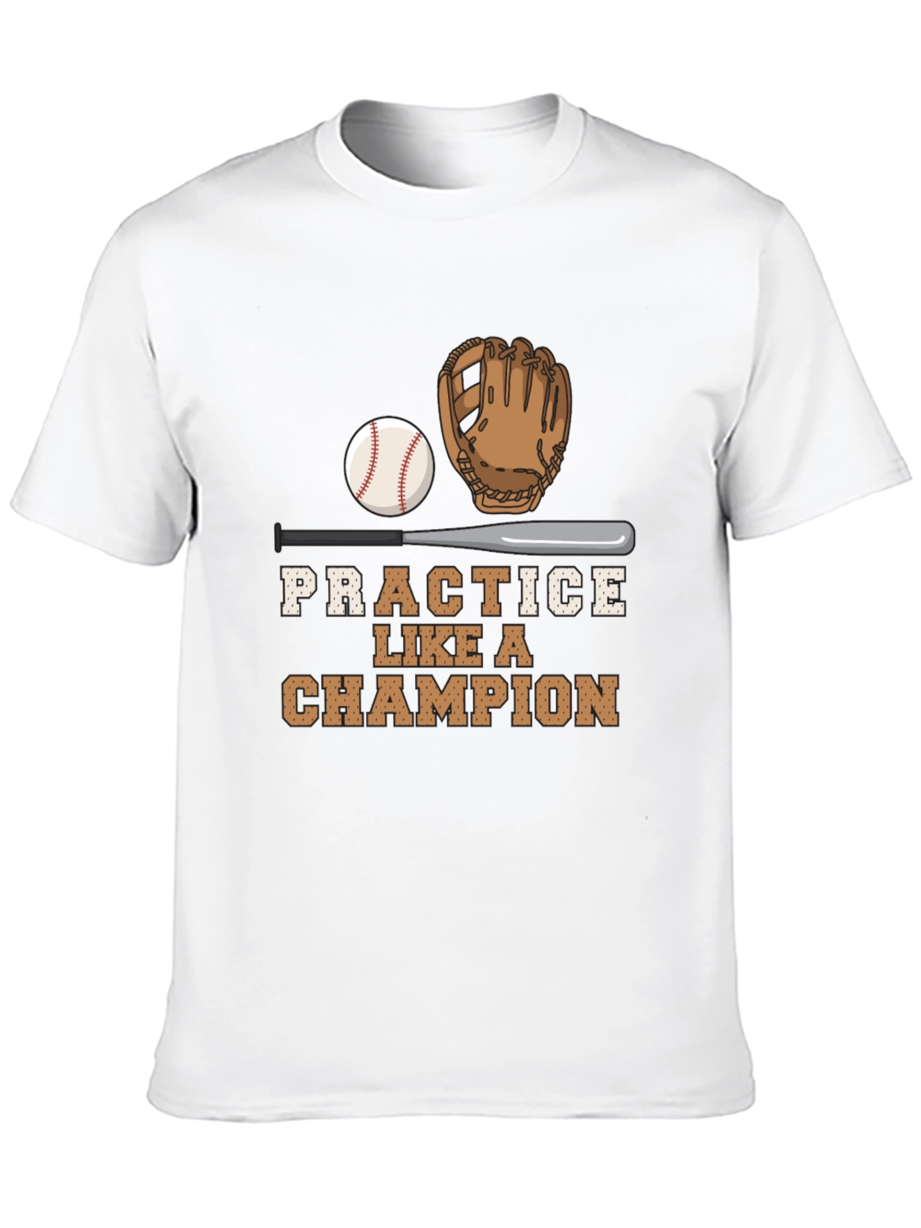Practice Like A Champion Baseball Graphic Tee