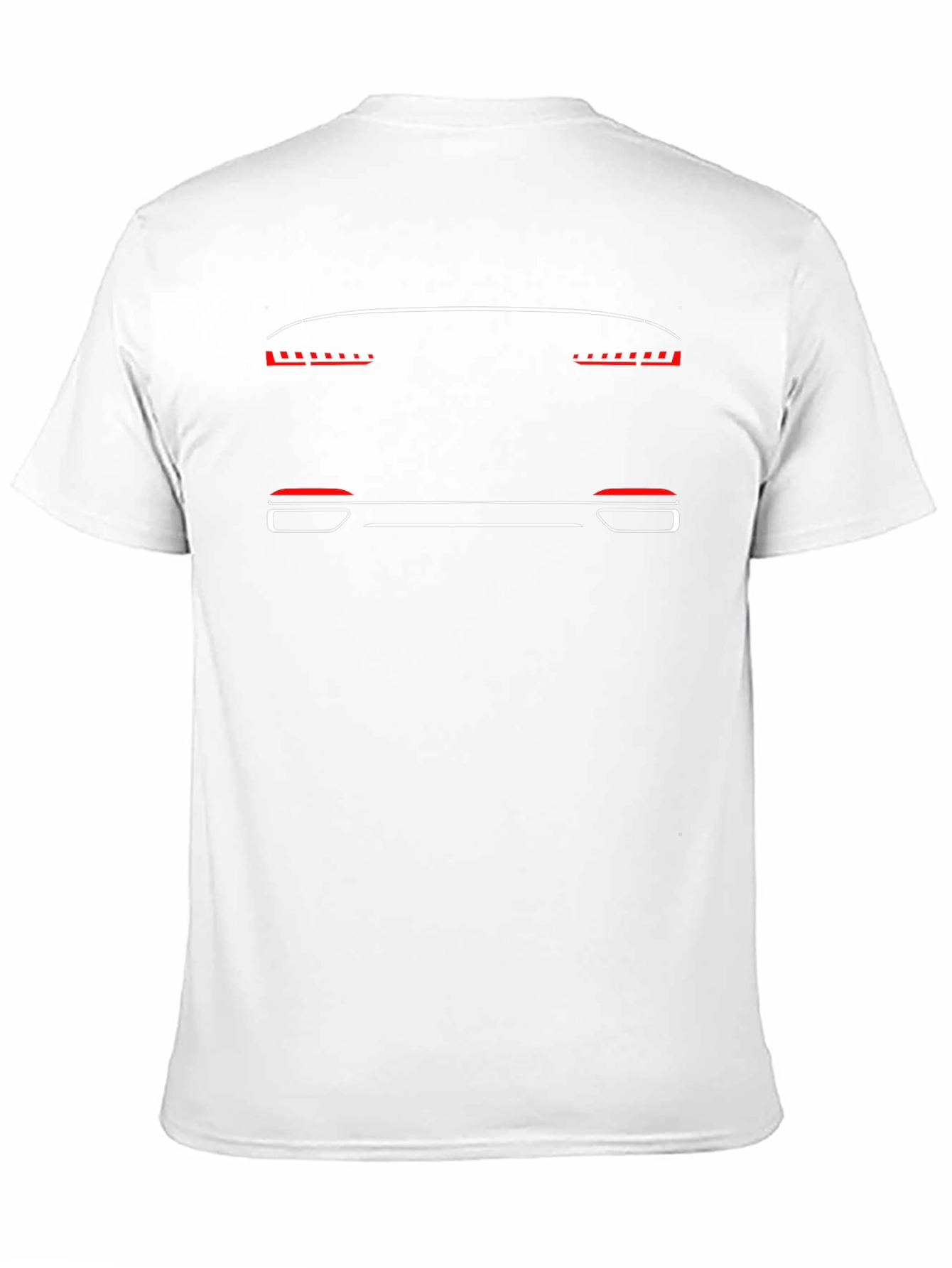 Car Outline Graphic T-Shirt - Black