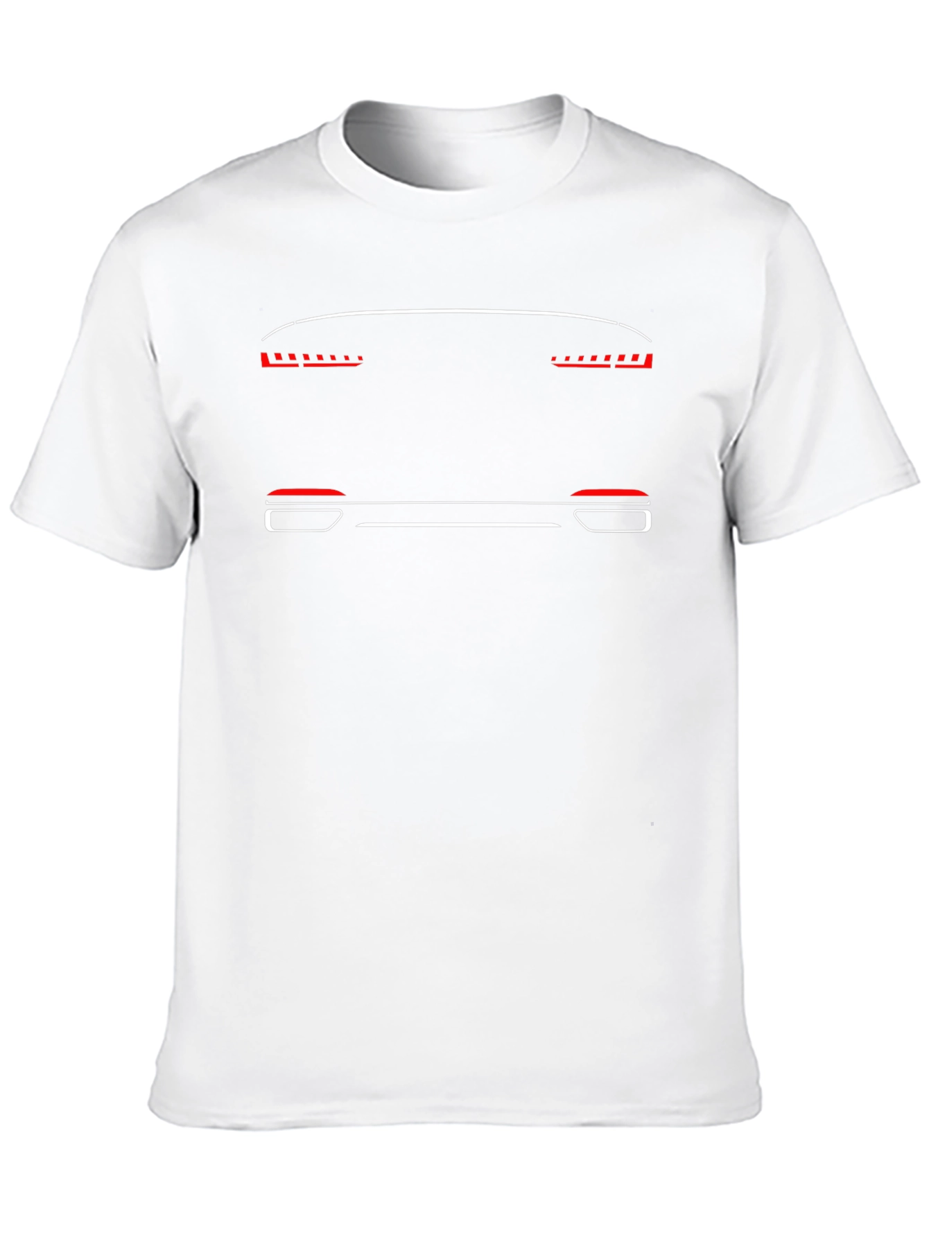 Car Outline Graphic T-Shirt - Black