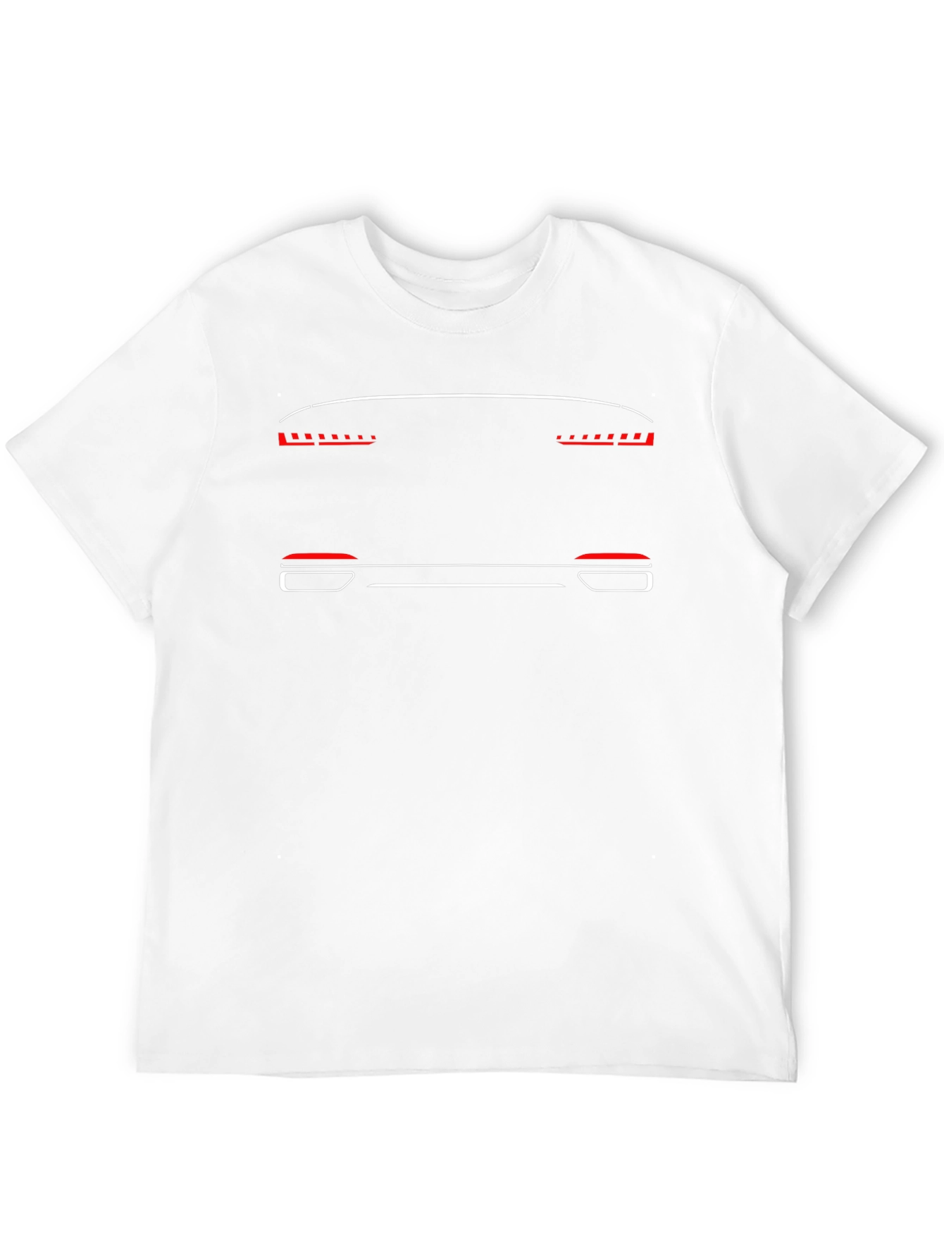 Car Outline Graphic T-Shirt - Black