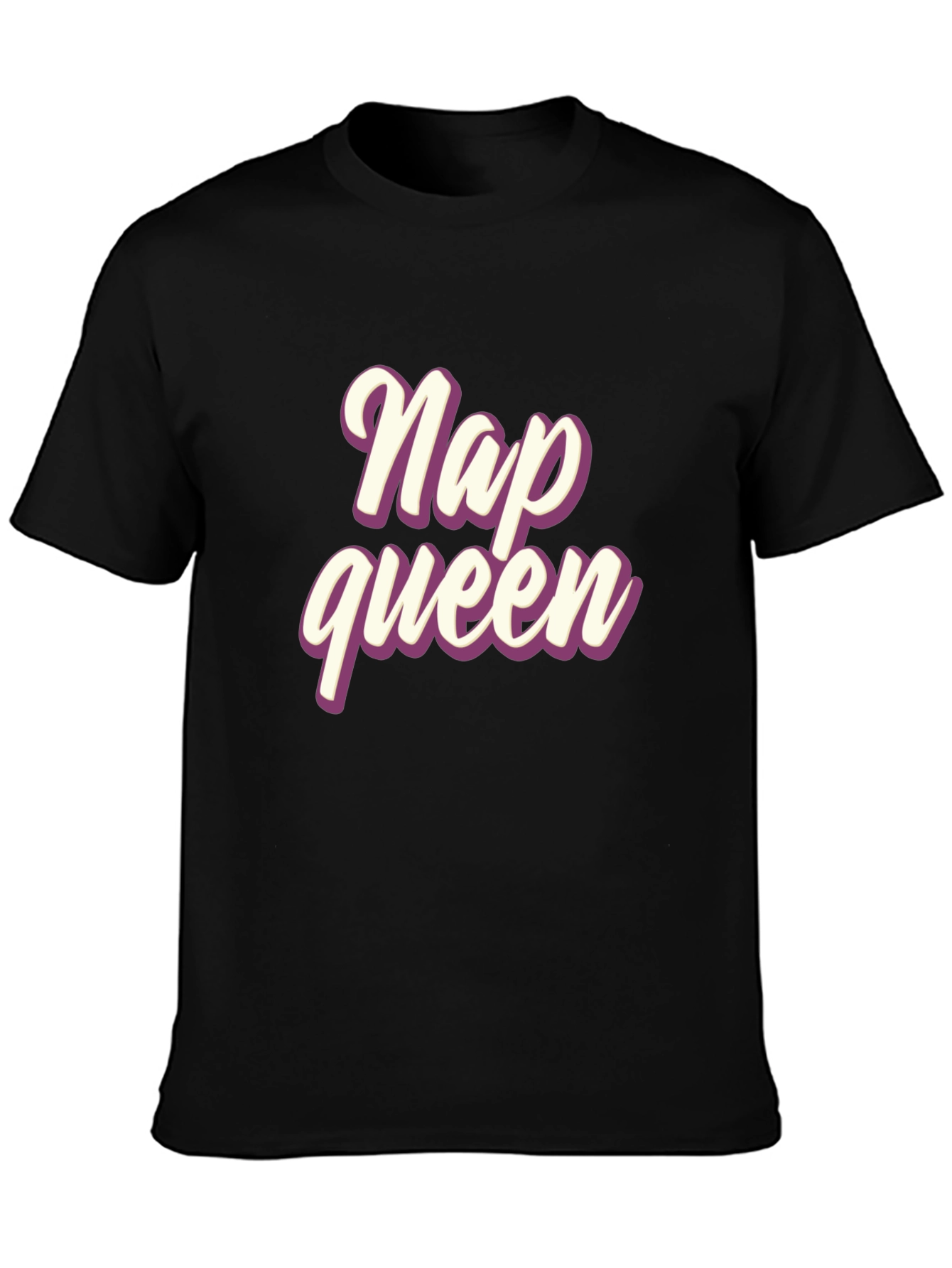 Nap Queen Graphic Tee - Comfy Black T-Shirt