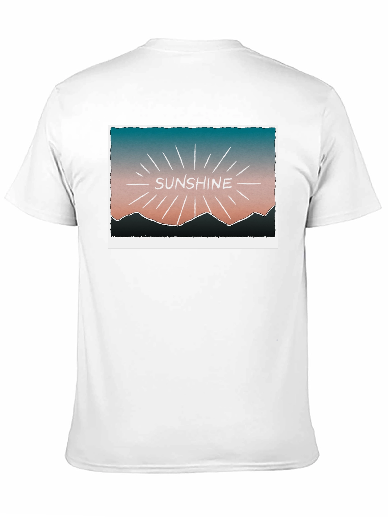 Sunshine Graphic Tee - Black Cotton T-Shirt