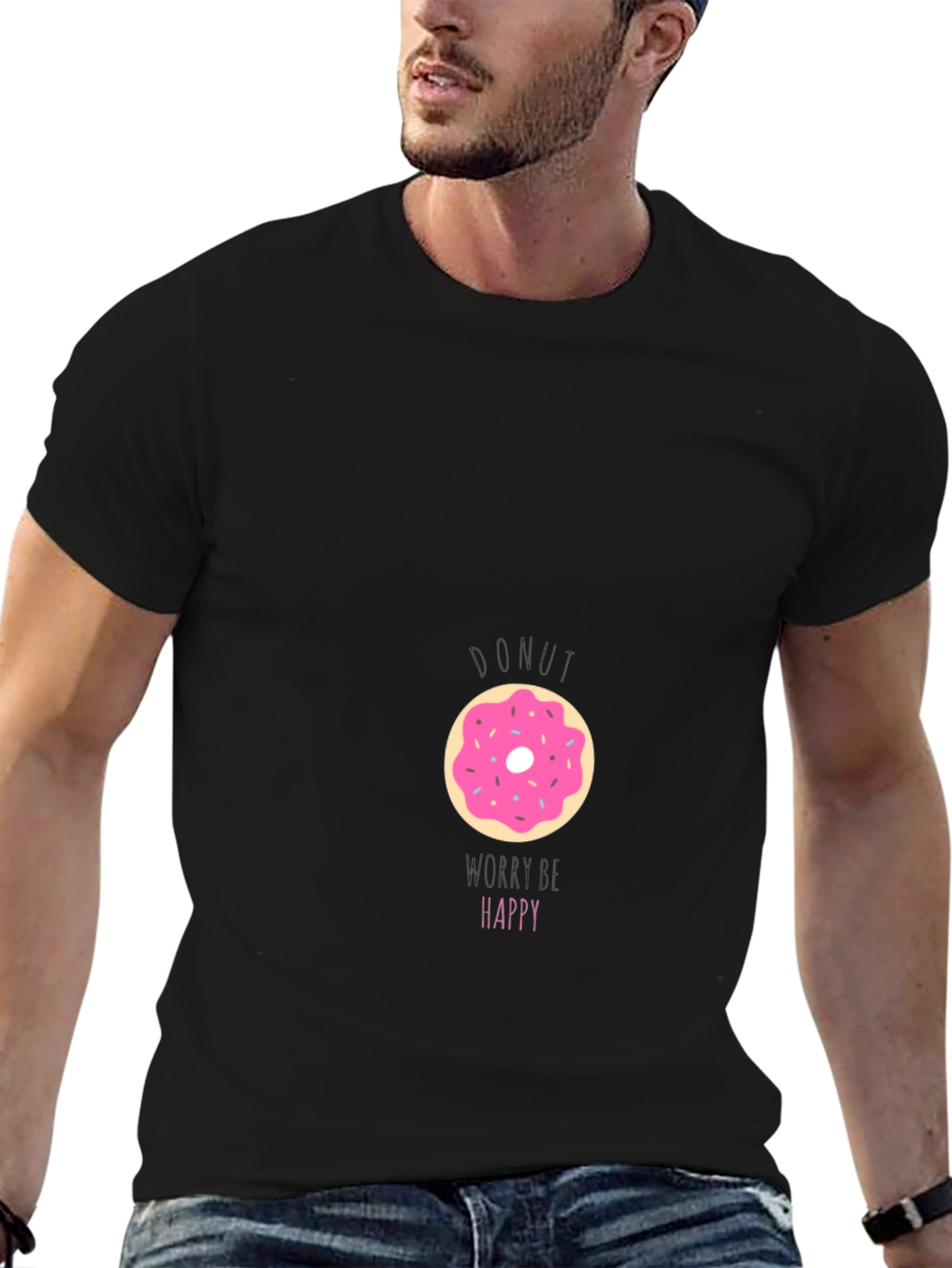 Donut Be Unhappy T-Shirt - Casual Comfort
