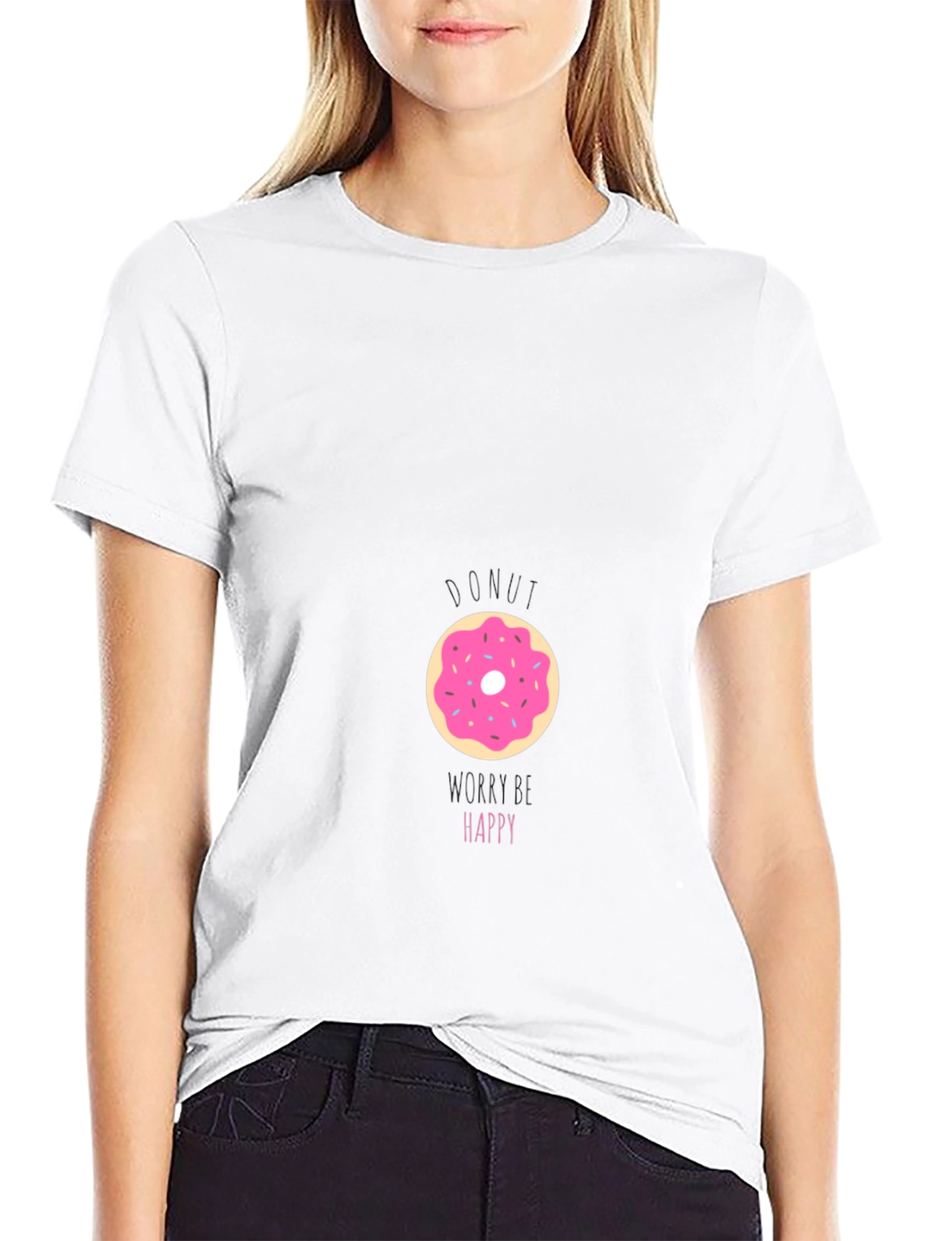 Donut Be Unhappy T-Shirt - Casual Comfort
