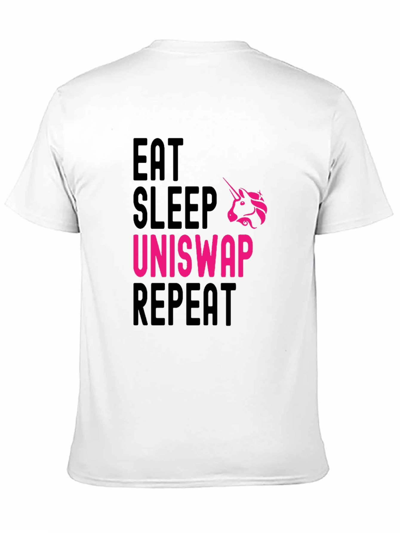 Eat Sleep Uniswap Repeat Black T-Shirt