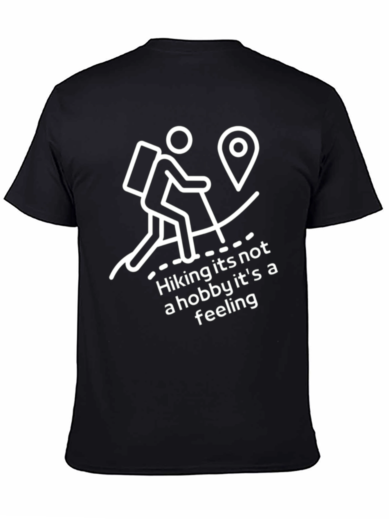 Hiking is a Feeling Graphic Tee - Black