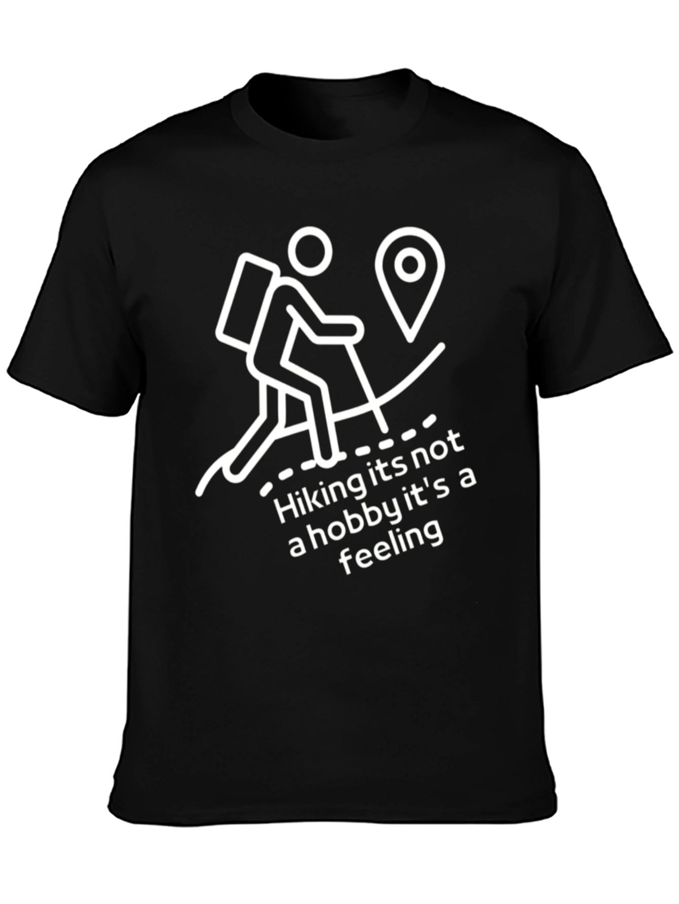 Hiking is a Feeling Graphic Tee - Black