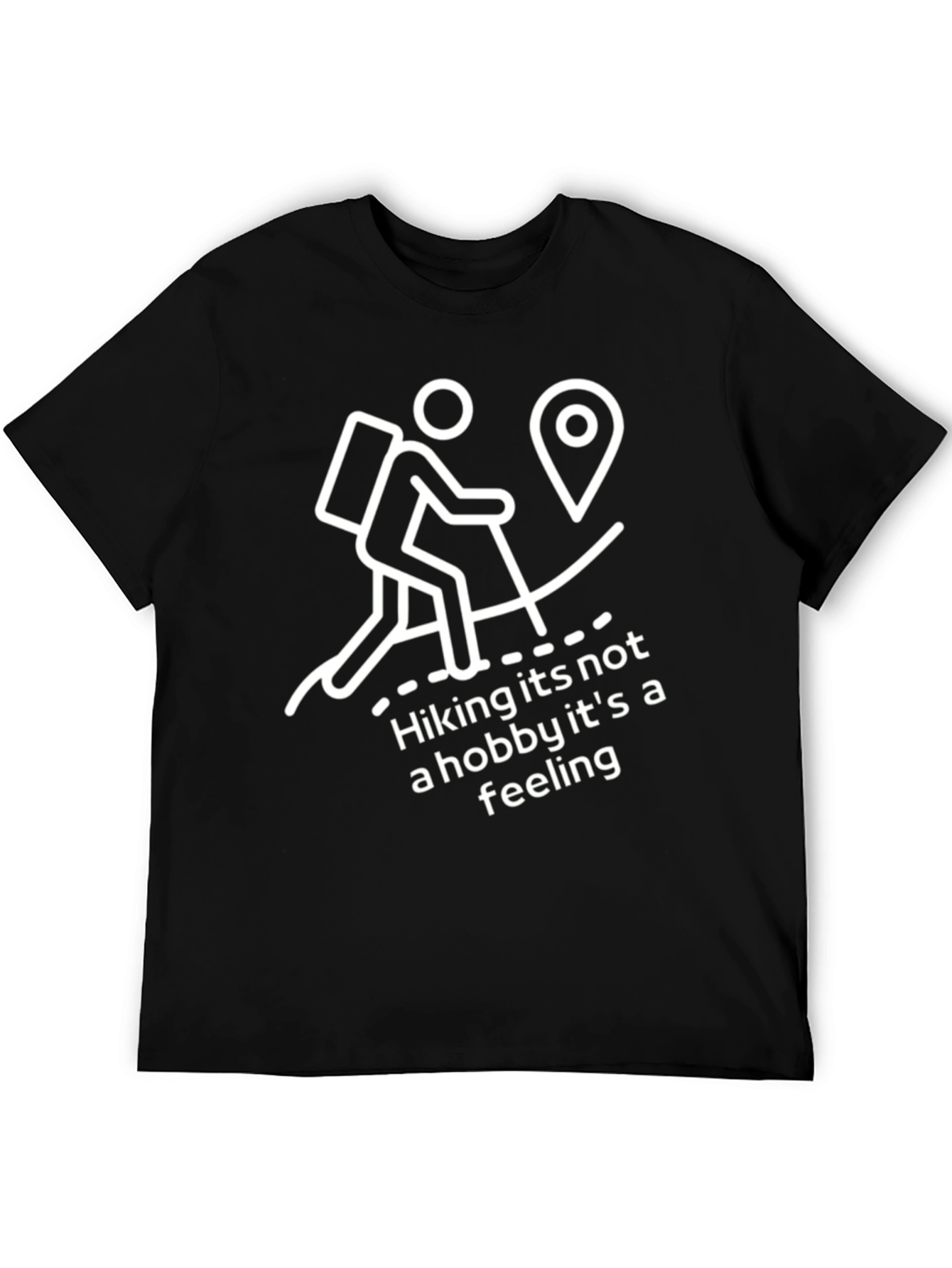 Hiking is a Feeling Graphic Tee - Black