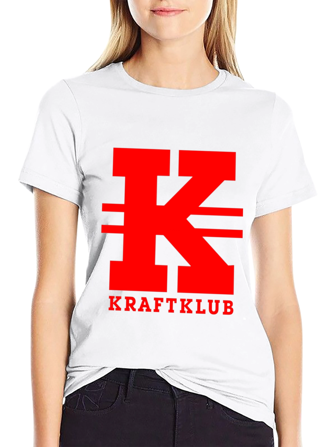 Kraftklub Red Logo Black T-Shirt