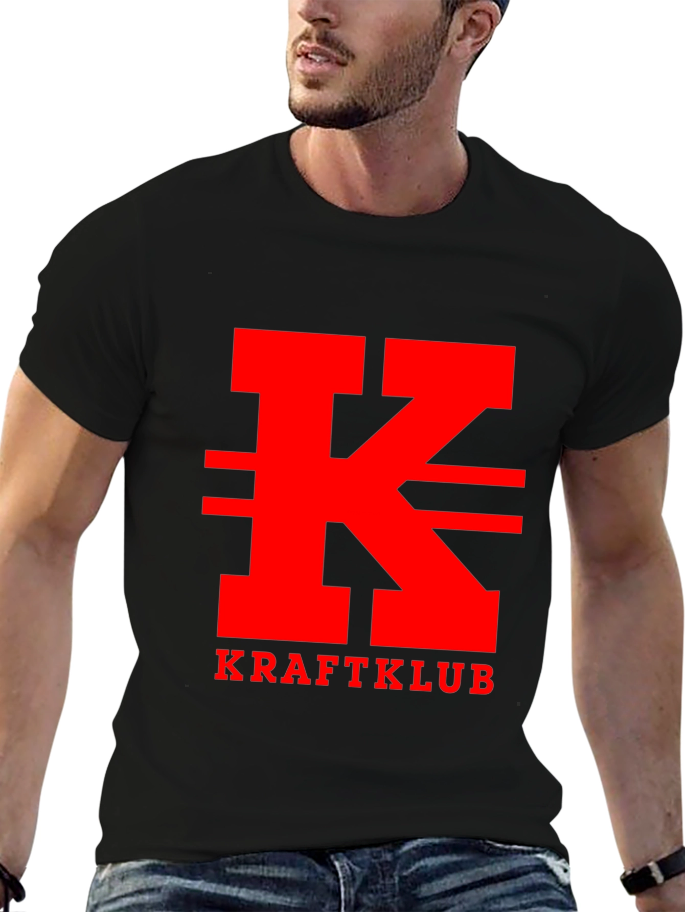 Kraftklub Red Logo Black T-Shirt