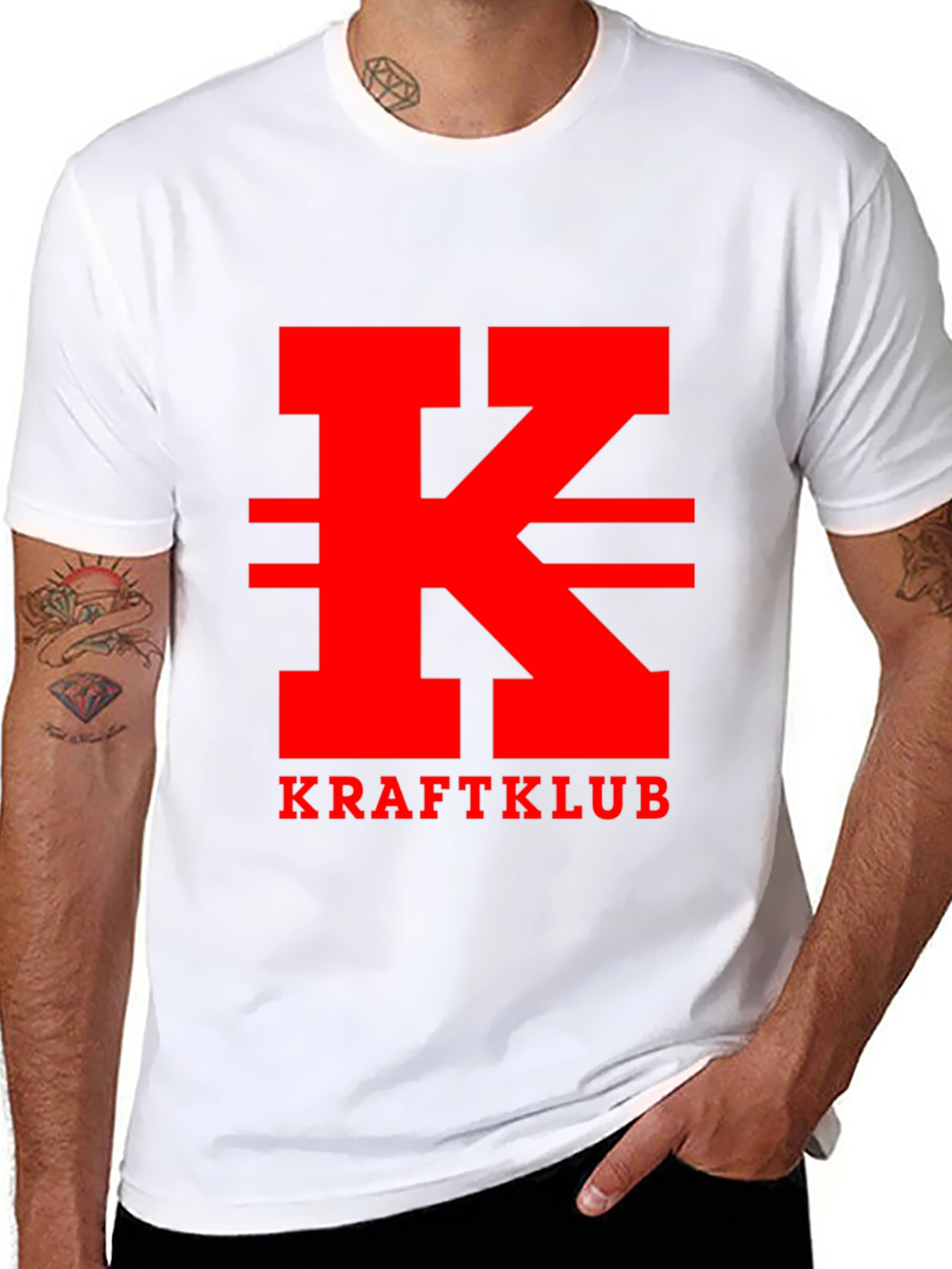 Kraftklub Red Logo Black T-Shirt