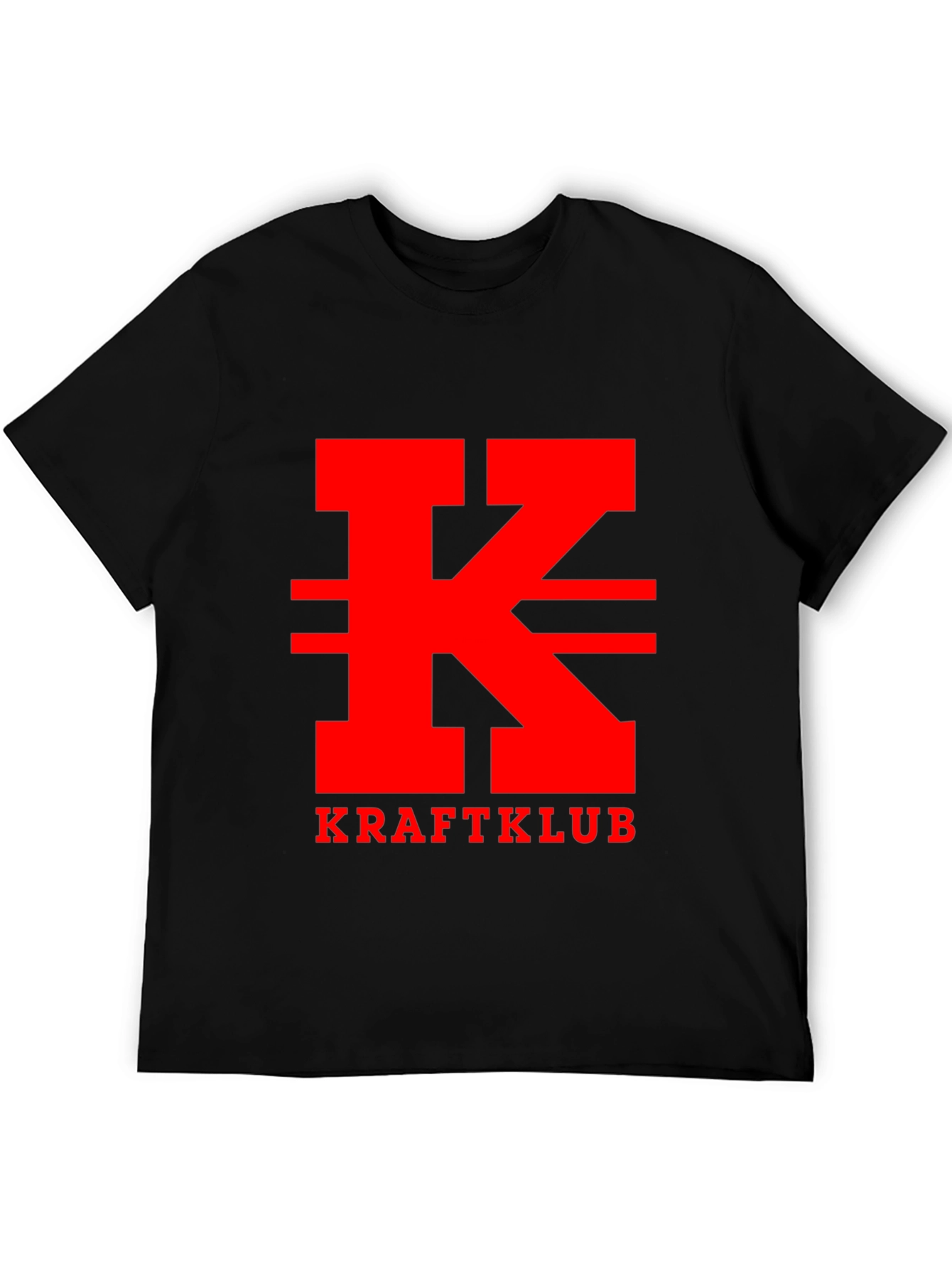 Kraftklub Red Logo Black T-Shirt