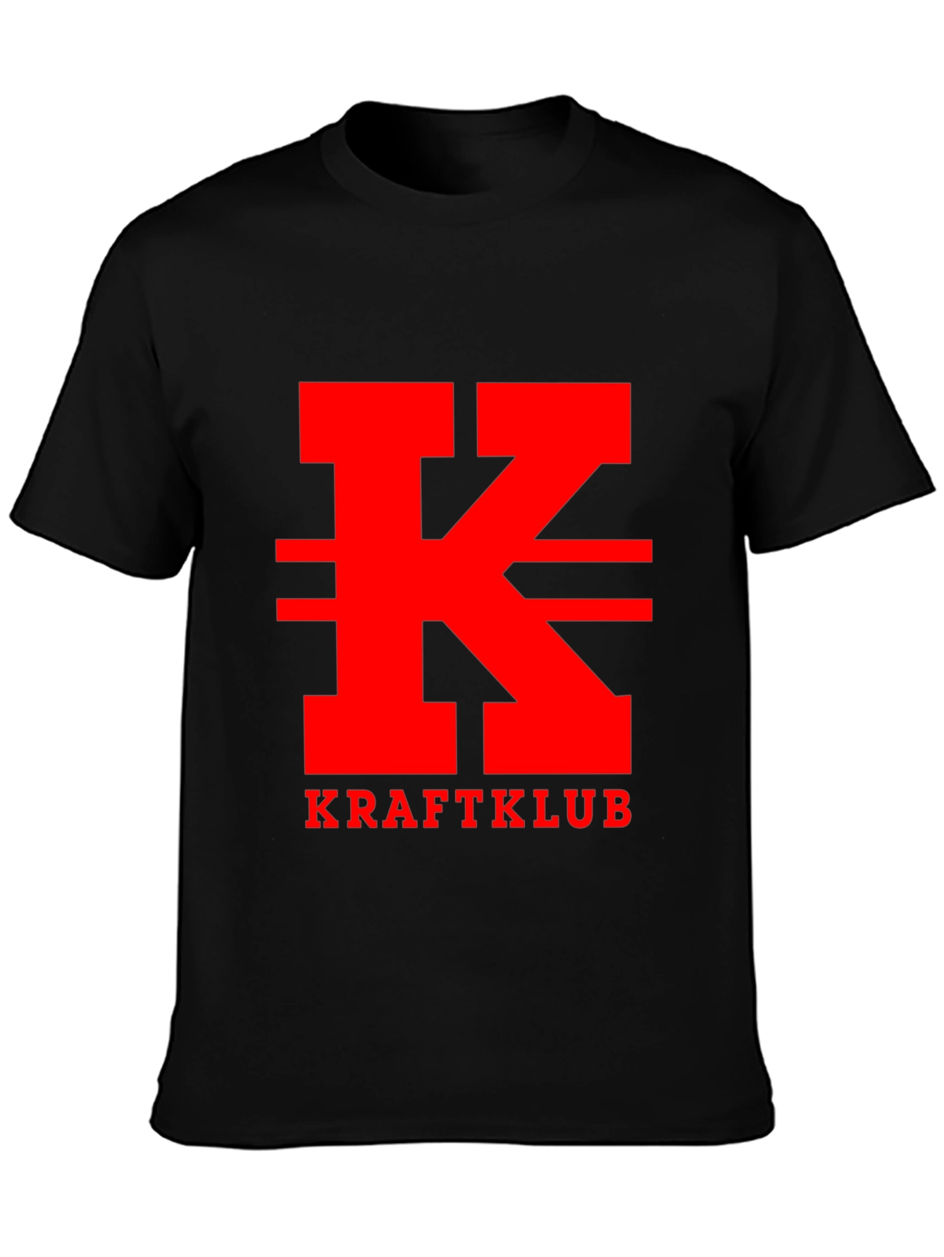 Kraftklub Red Logo Black T-Shirt
