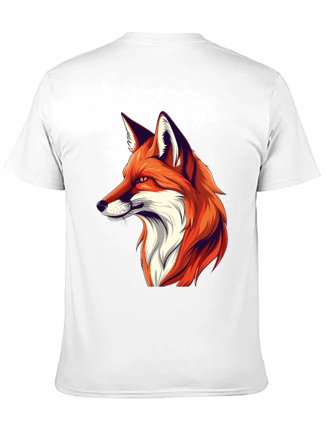 Cool Fox Graphic Tee - Black Cotton T-Shirt