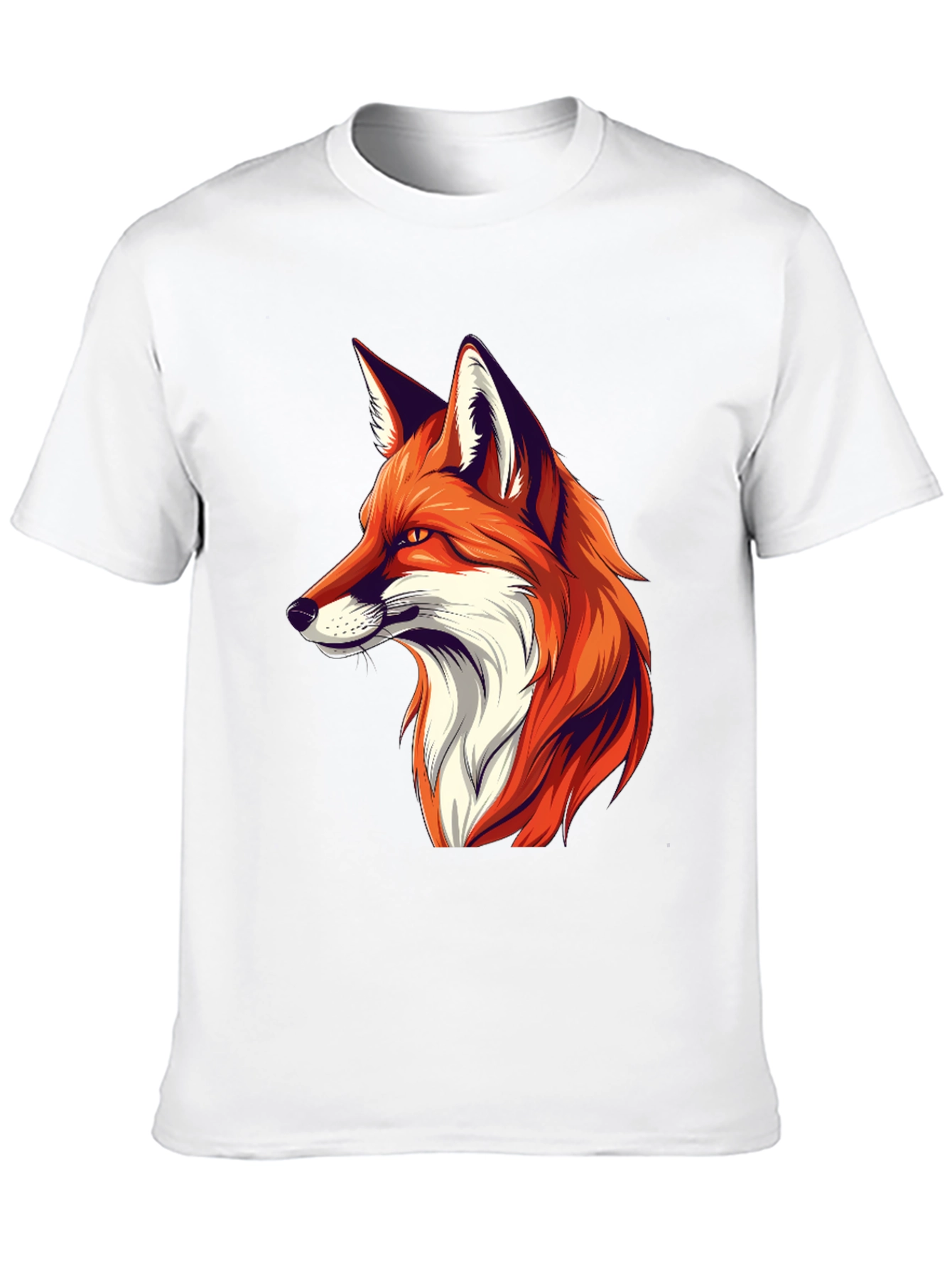 Cool Fox Graphic Tee - Black Cotton T-Shirt