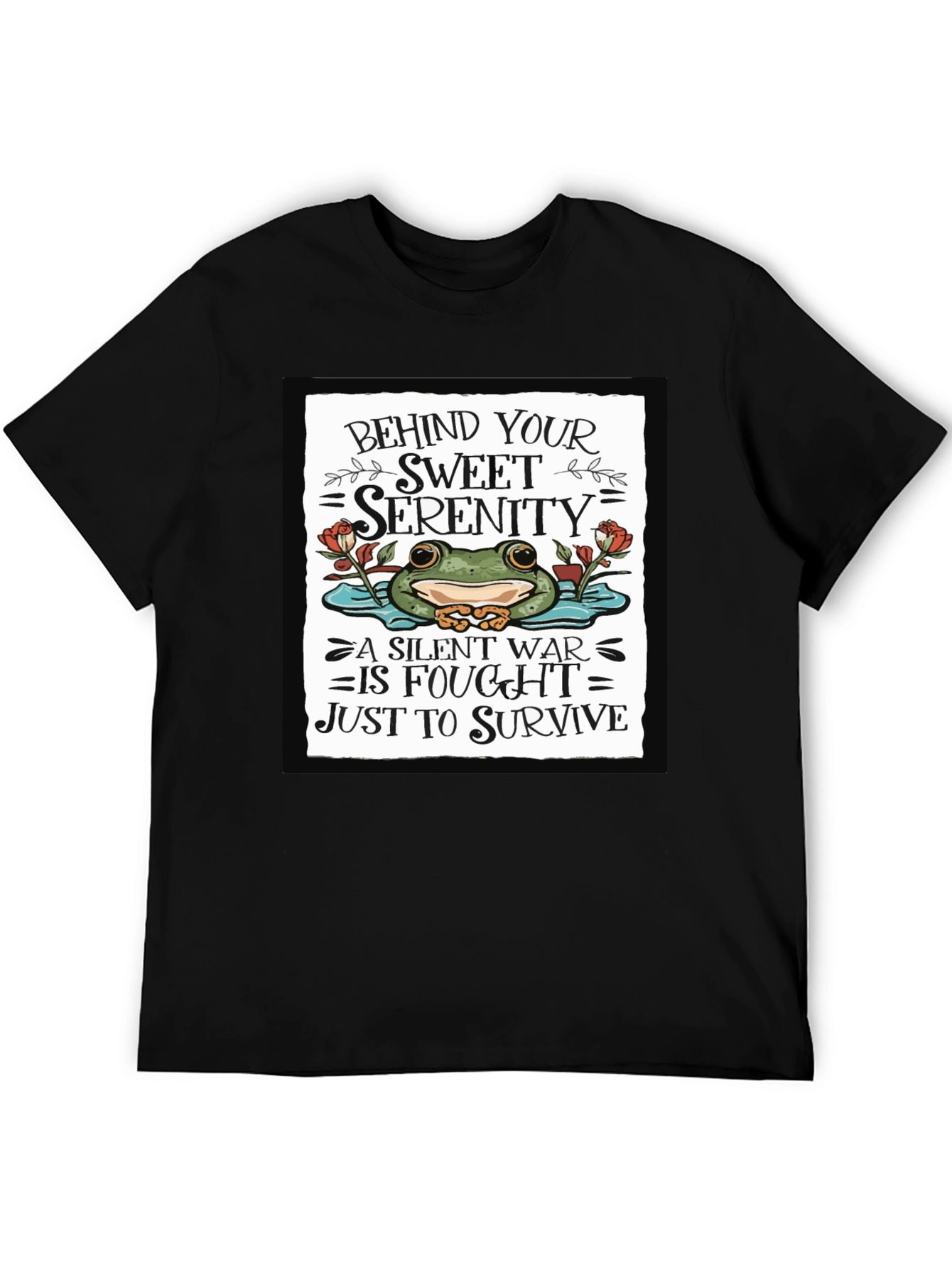 Sweet Serenity Frog Graphic T-Shirt