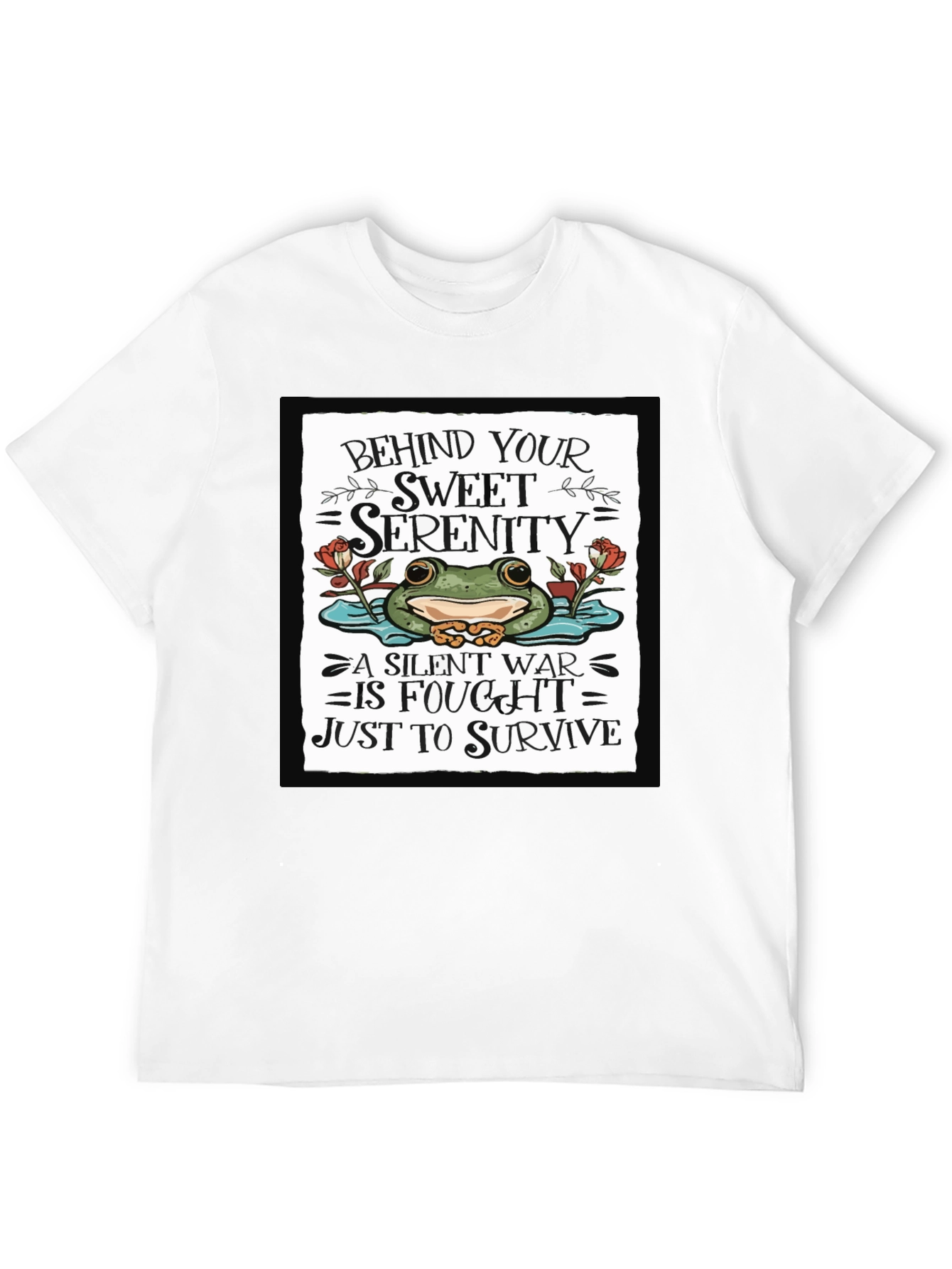 Sweet Serenity Frog Graphic T-Shirt