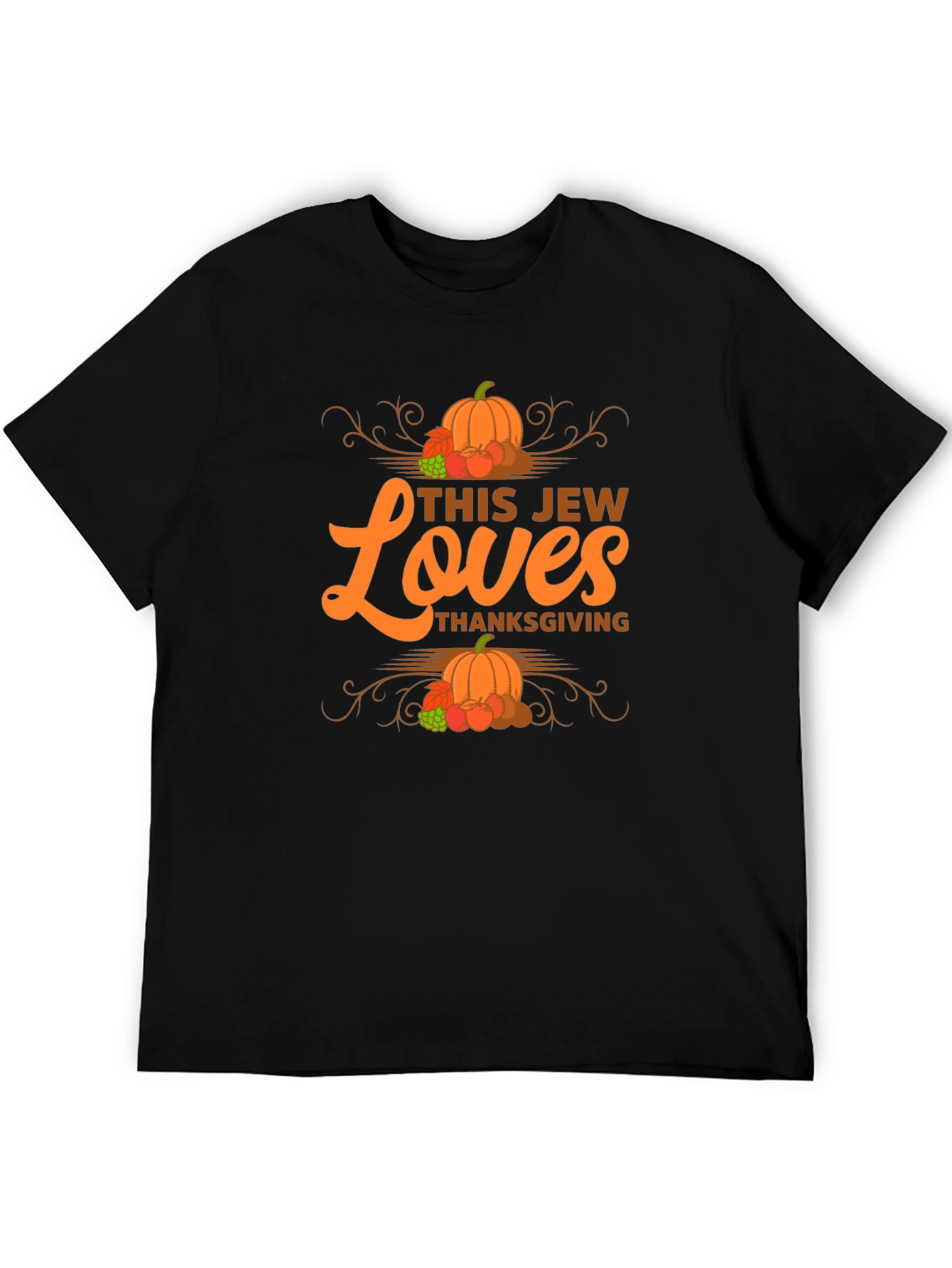 This Jew Loves Thanksgiving T-Shirt - Festive Fall Design