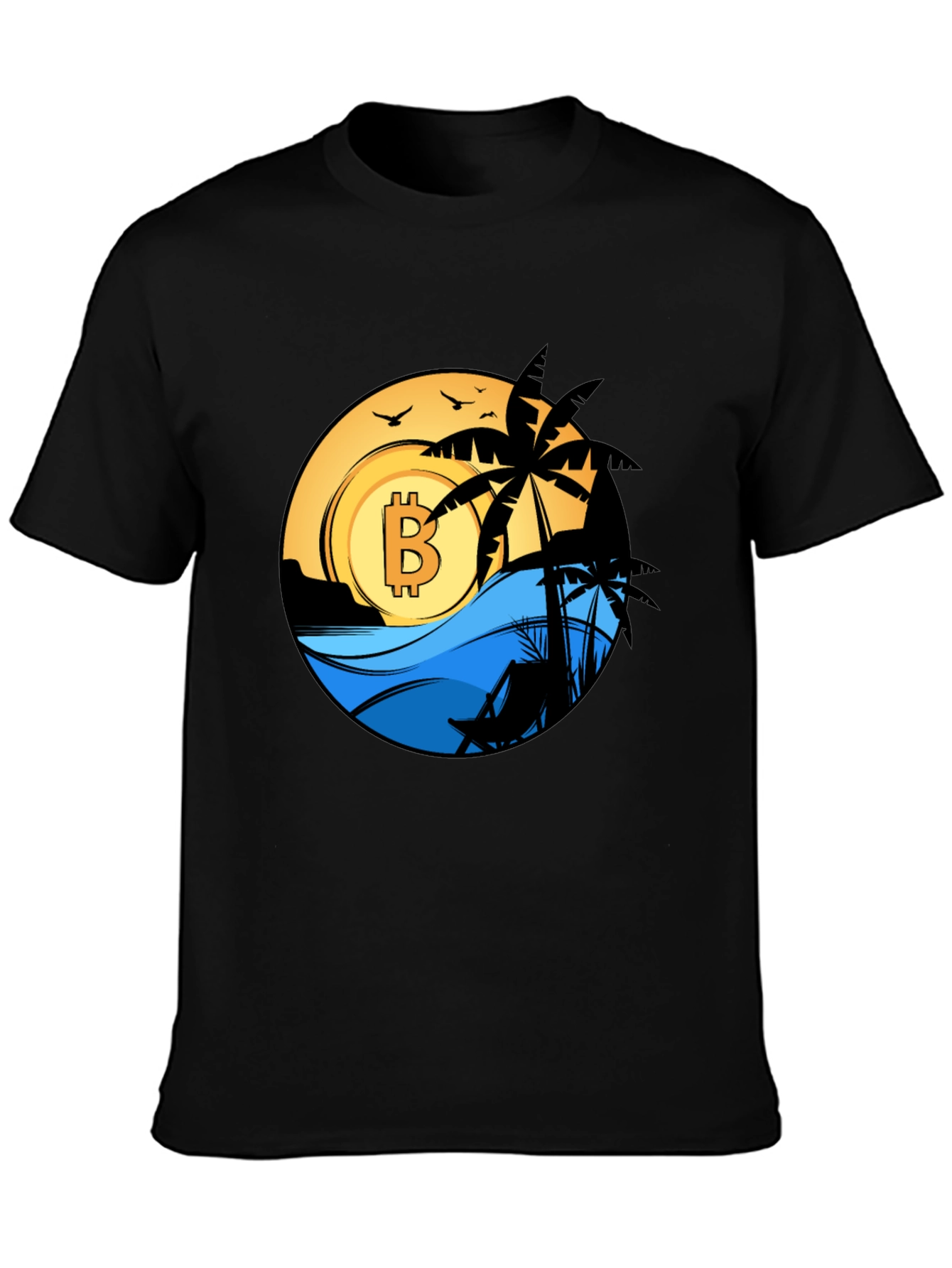 Bitcoin Beach T-Shirt - Crypto Vacation Tee
