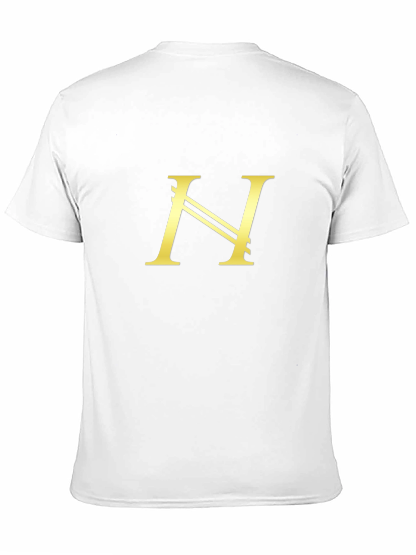 Black T-Shirt with Gold H Logo