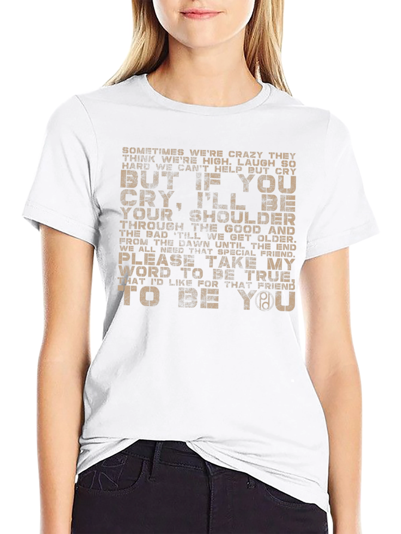 Emotional Support Black Graphic Tee