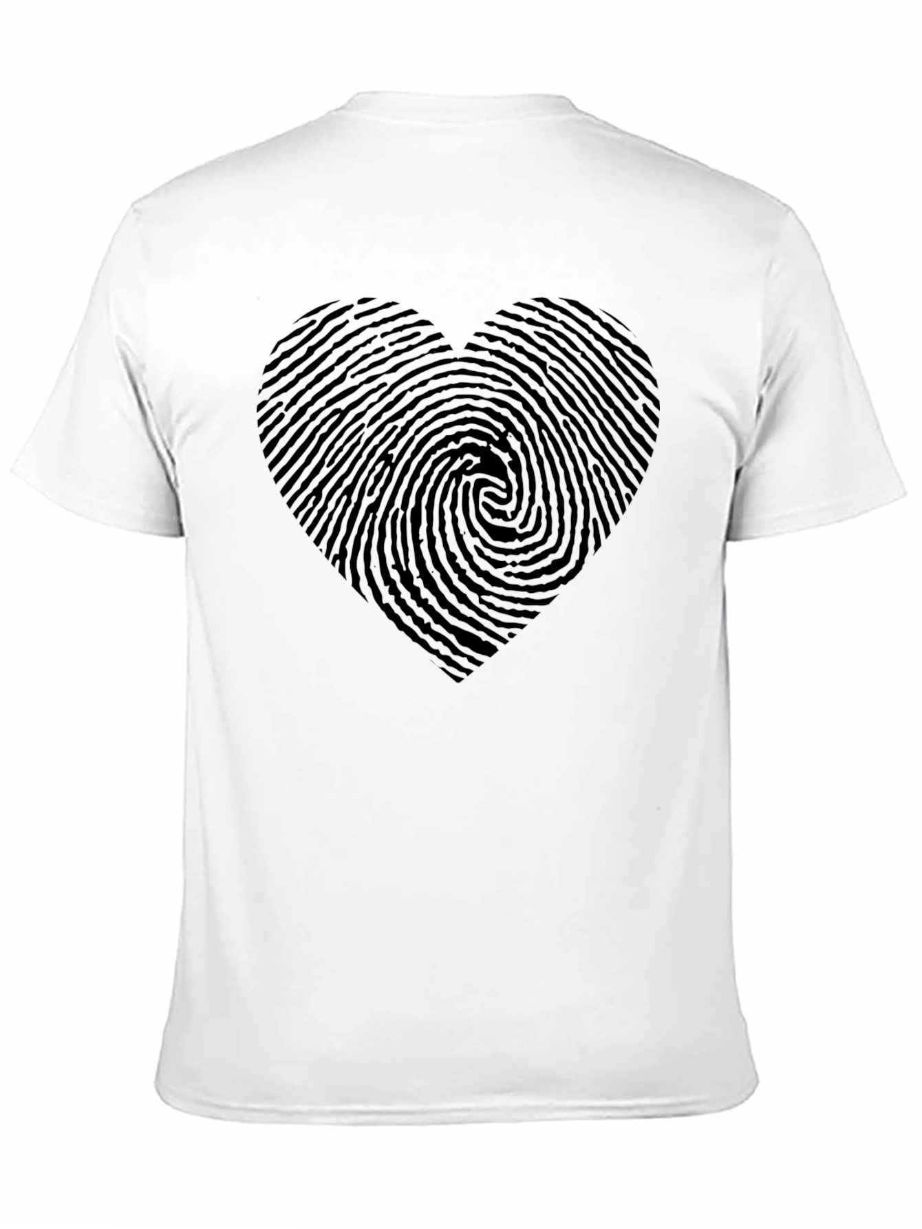 Fingerprint Heart Graphic T-Shirt