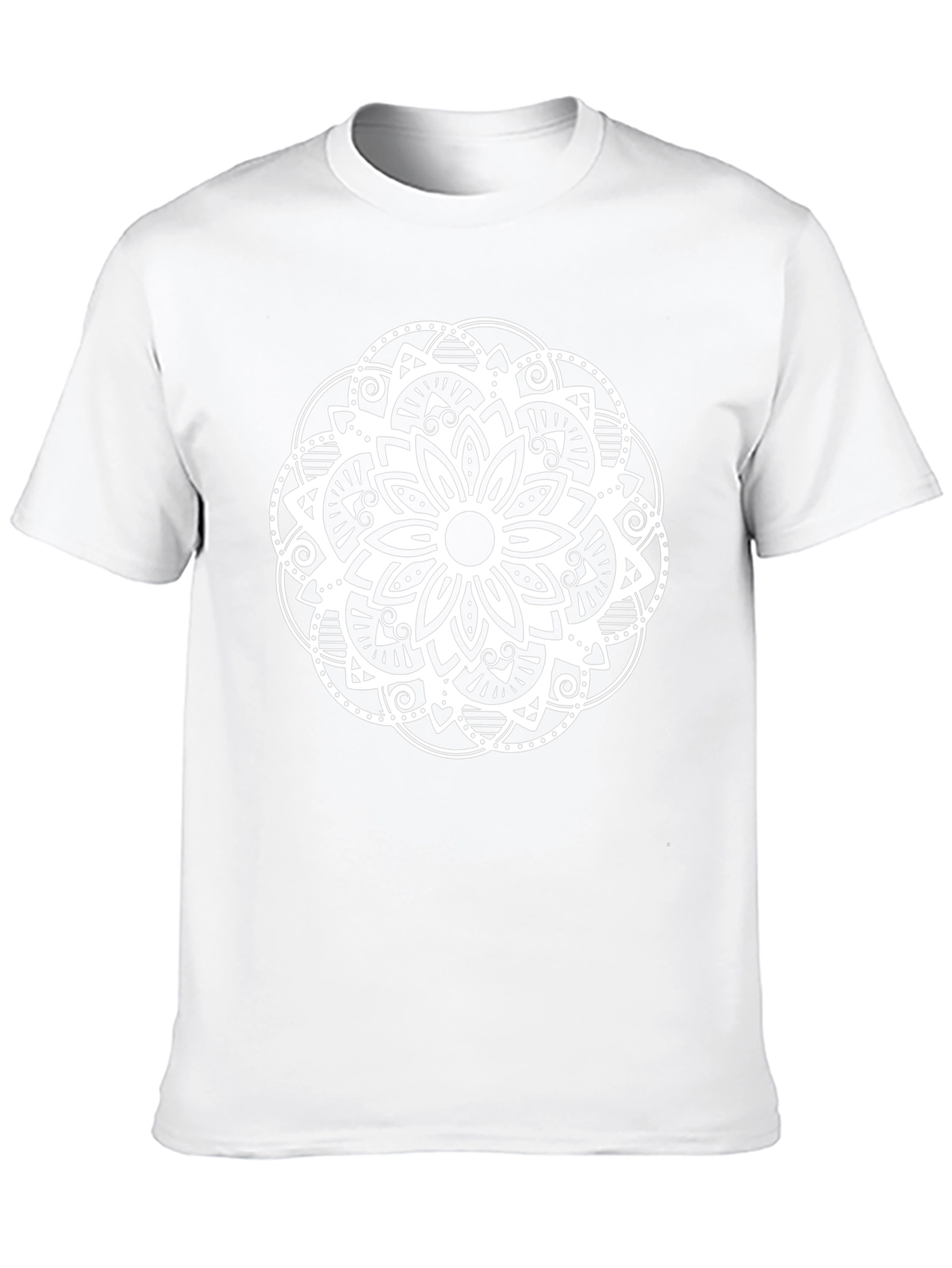 Mandala Graphic Tee - Black Cotton Blend