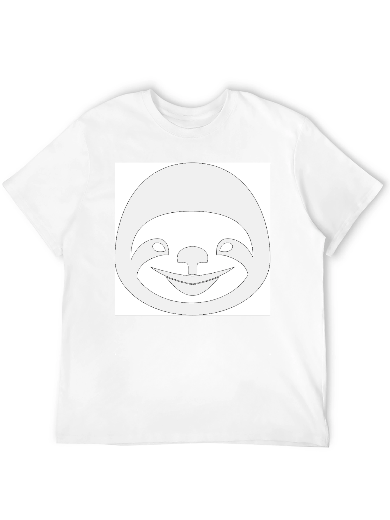 Funny Sloth Graphic Tee - Black Cotton T-Shirt