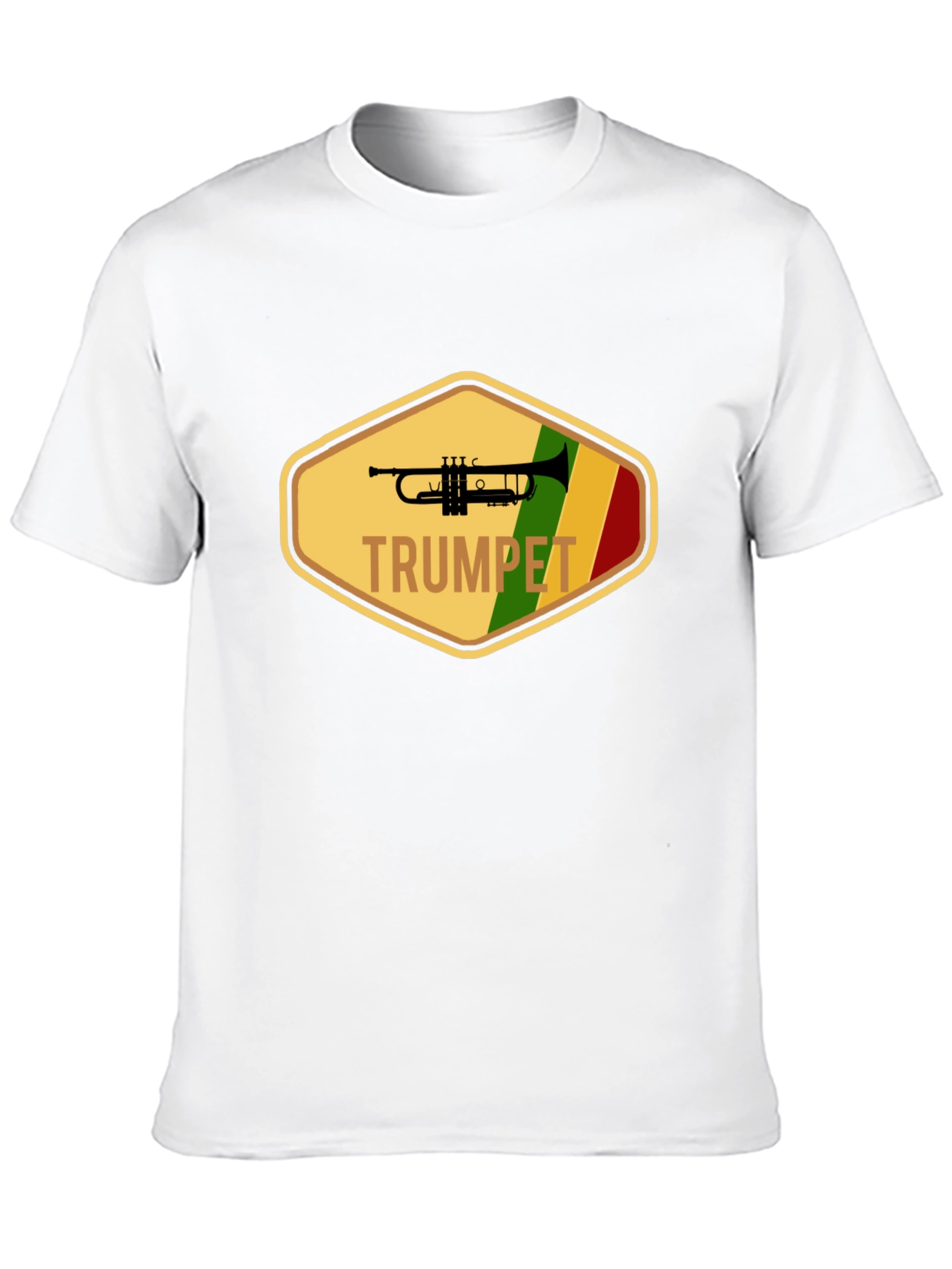 Trumpet Graphic Tee - Black Cotton T-Shirt