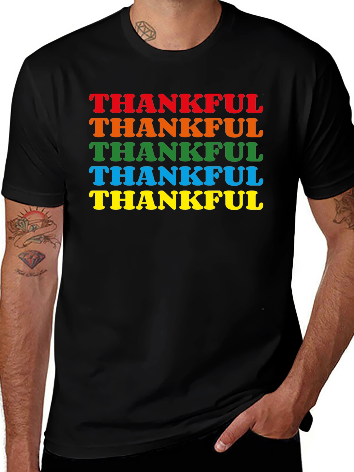 Thankful Rainbow T-Shirt