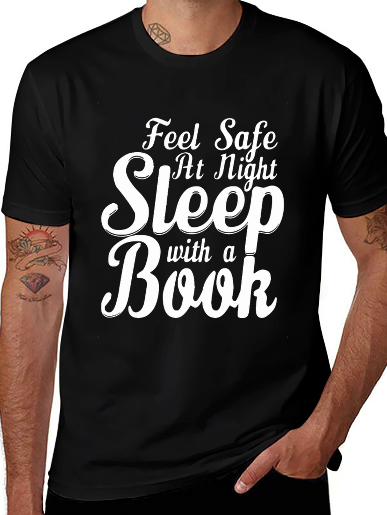 Feel Safe Sleep with a Book T-Shirt