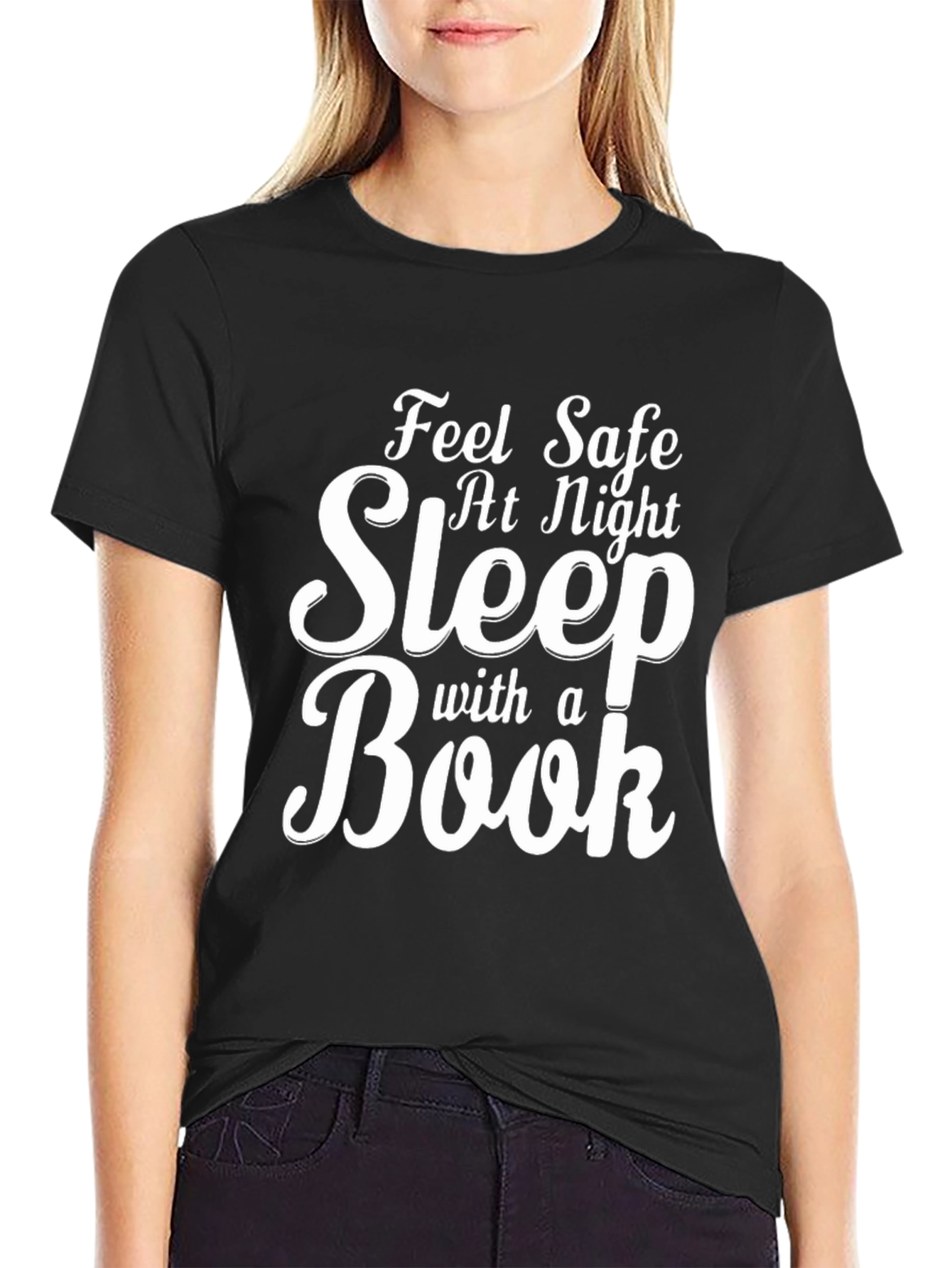 Feel Safe Sleep with a Book T-Shirt