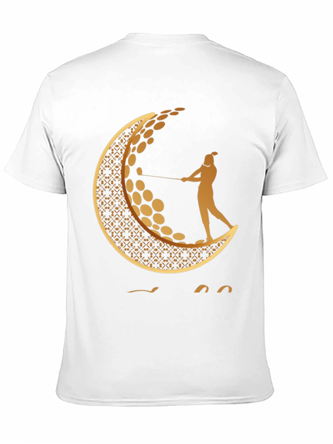 Golf Moon Tee - Unique Graphic Print Shirt