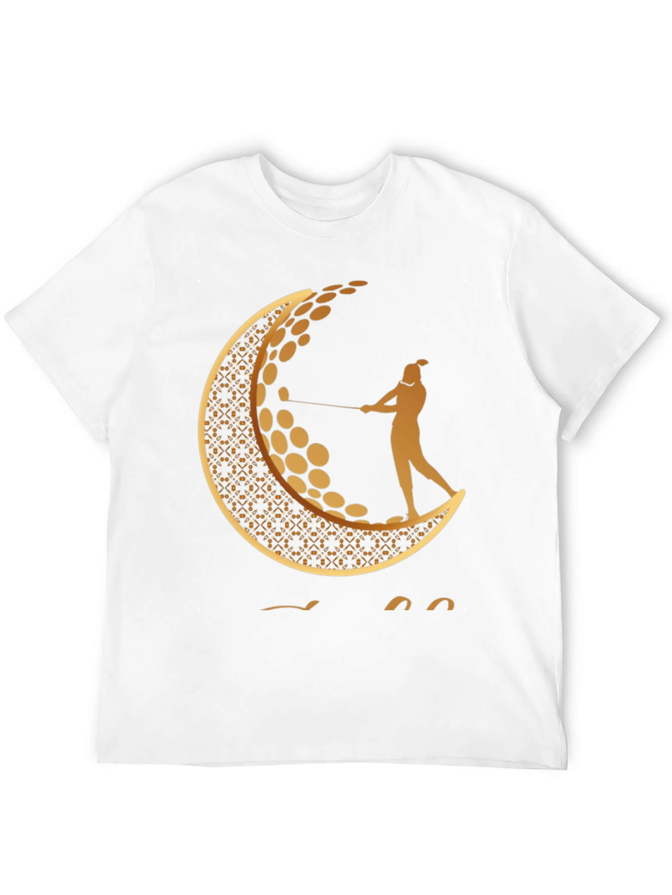 Golf Moon Tee - Unique Graphic Print Shirt