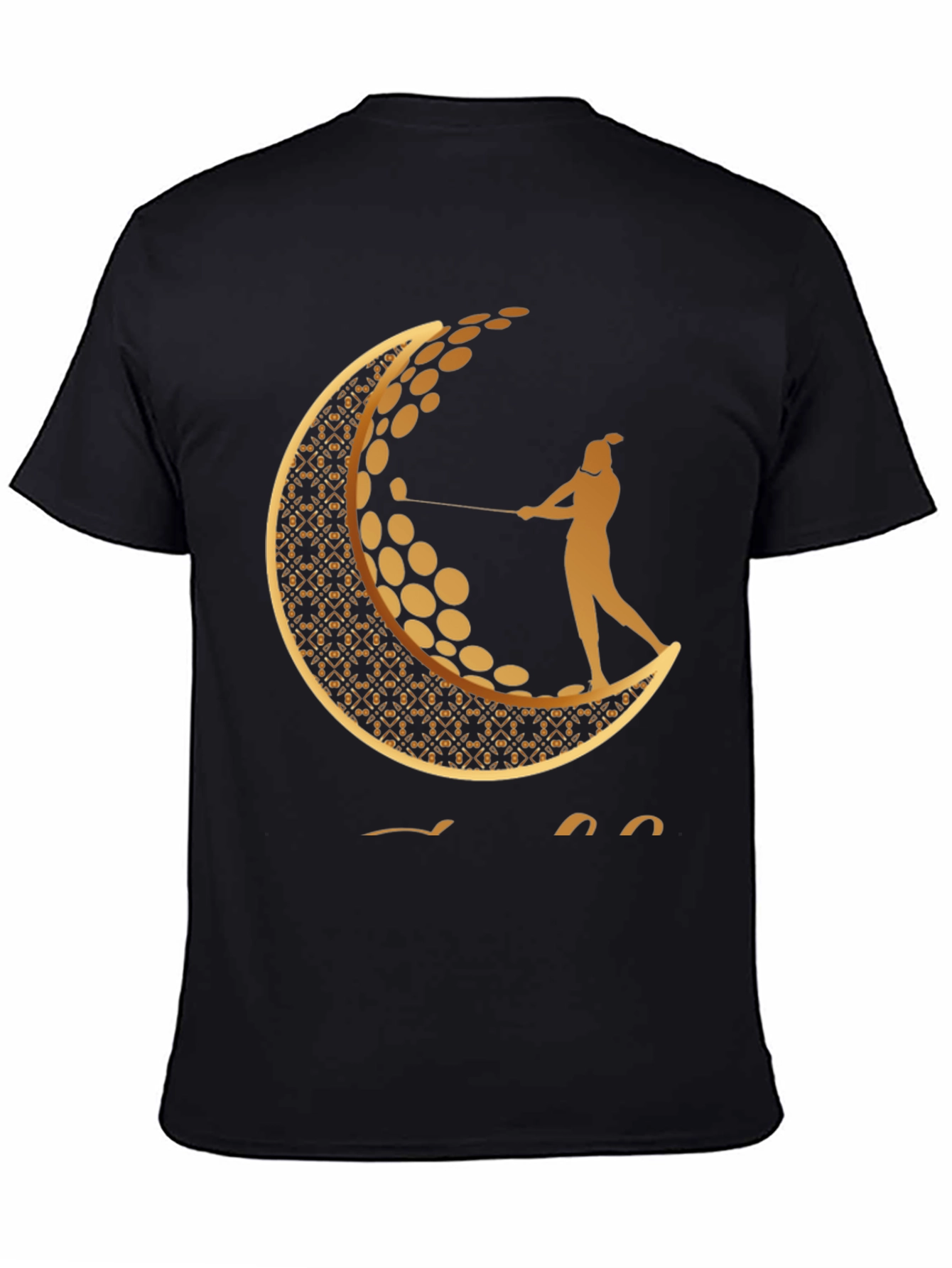 Golf Moon Tee - Unique Graphic Print Shirt