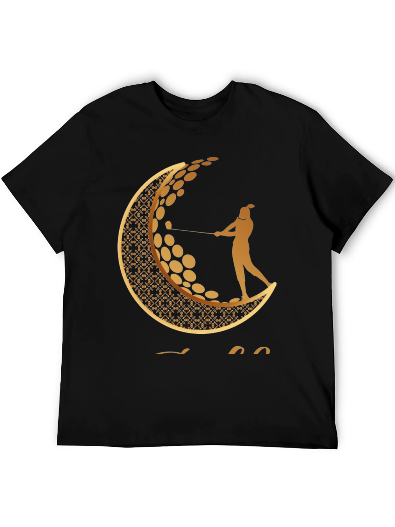 Golf Moon Tee - Unique Graphic Print Shirt
