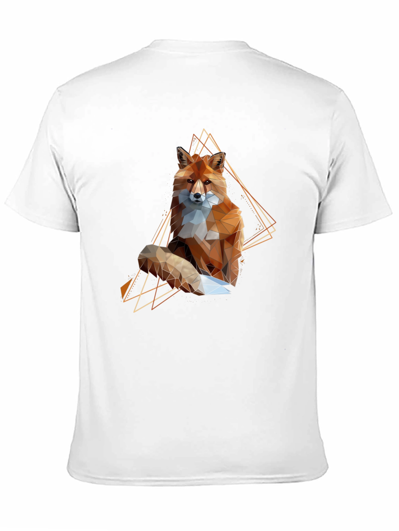 Geometric Fox Graphic Tee - Modern Animal Print