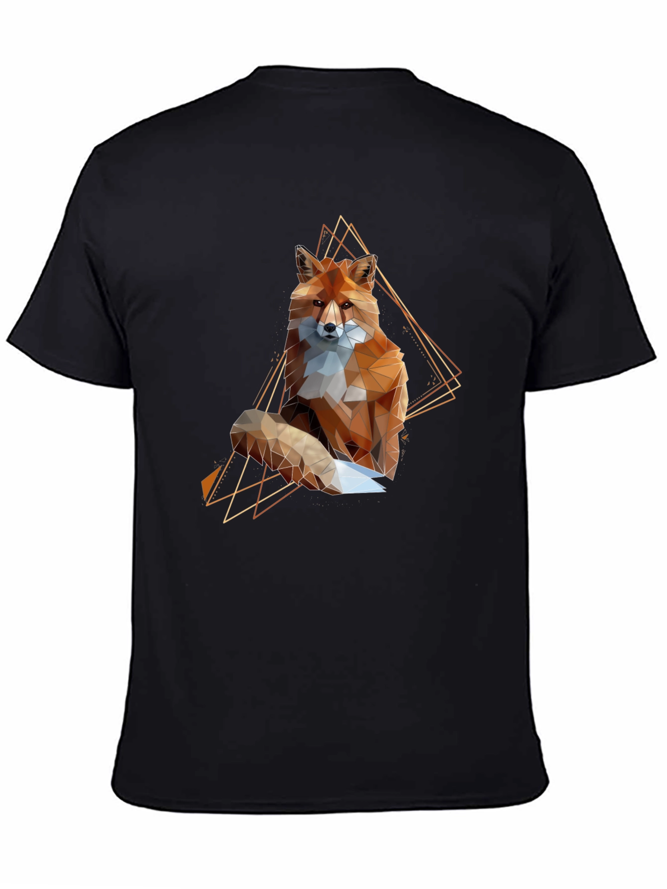 Geometric Fox Graphic Tee - Modern Animal Print