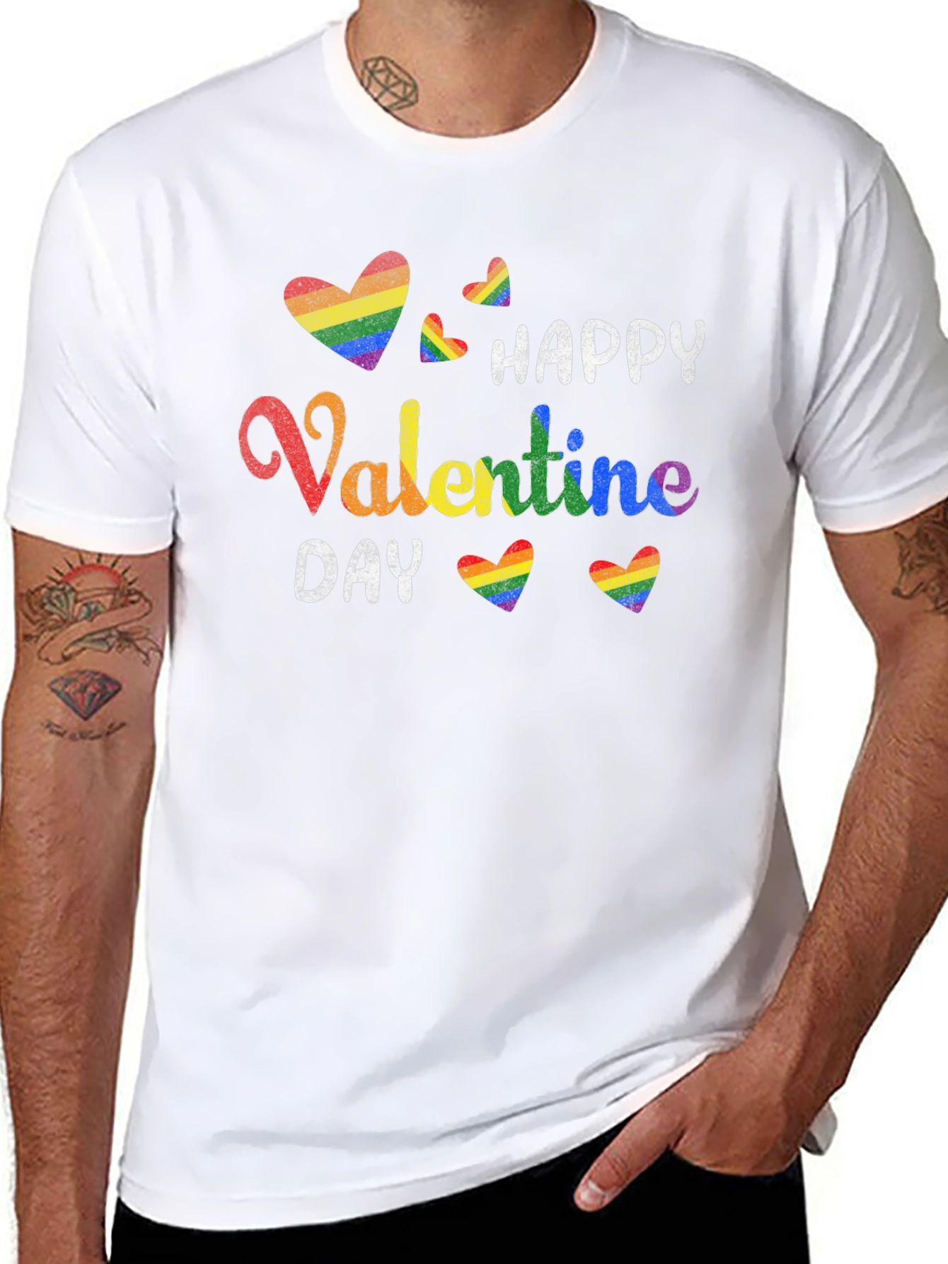 LGBTQ+ Happy Valentines Day Graphic Tee