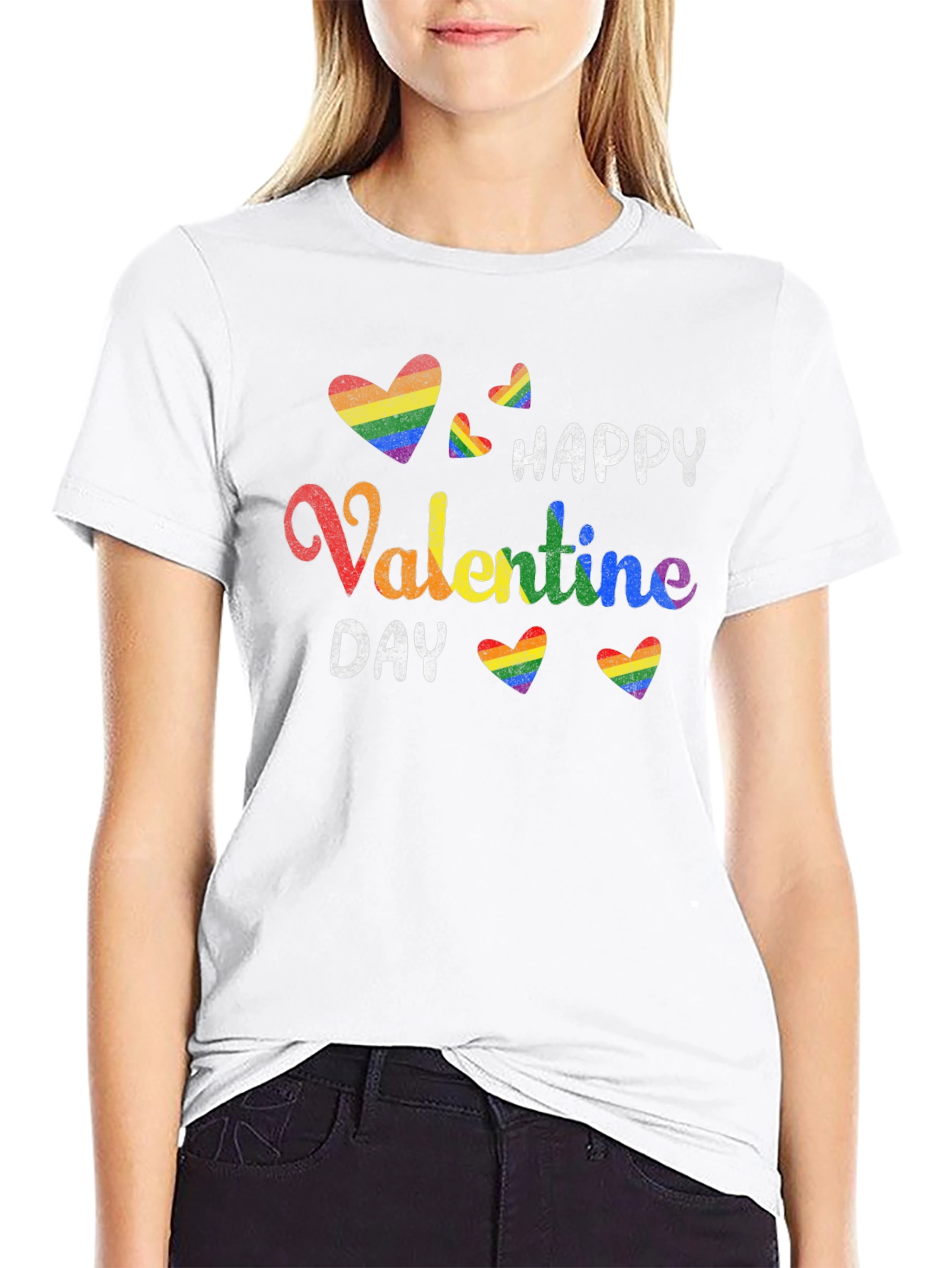 LGBTQ+ Happy Valentines Day Graphic Tee