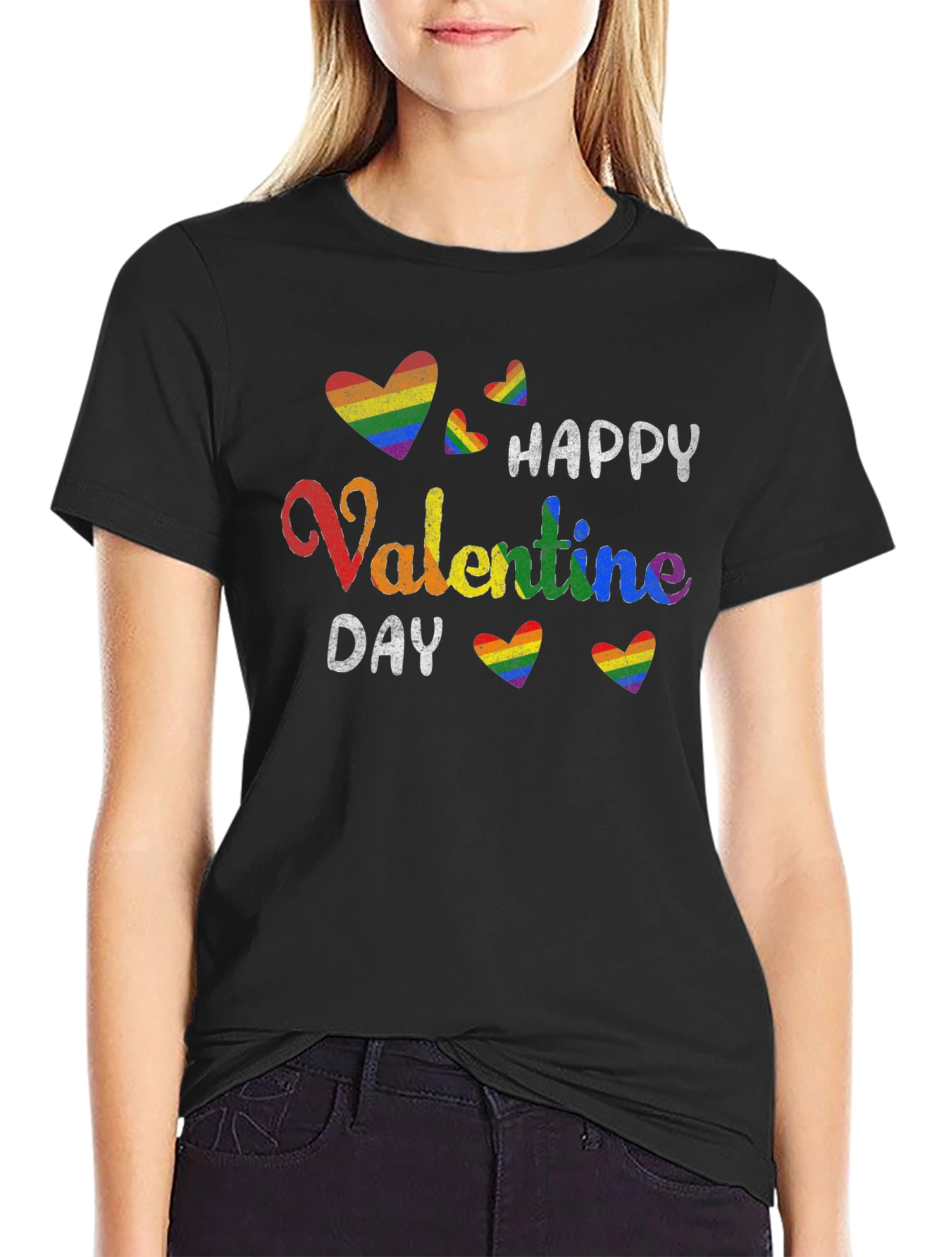LGBTQ+ Happy Valentines Day Graphic Tee