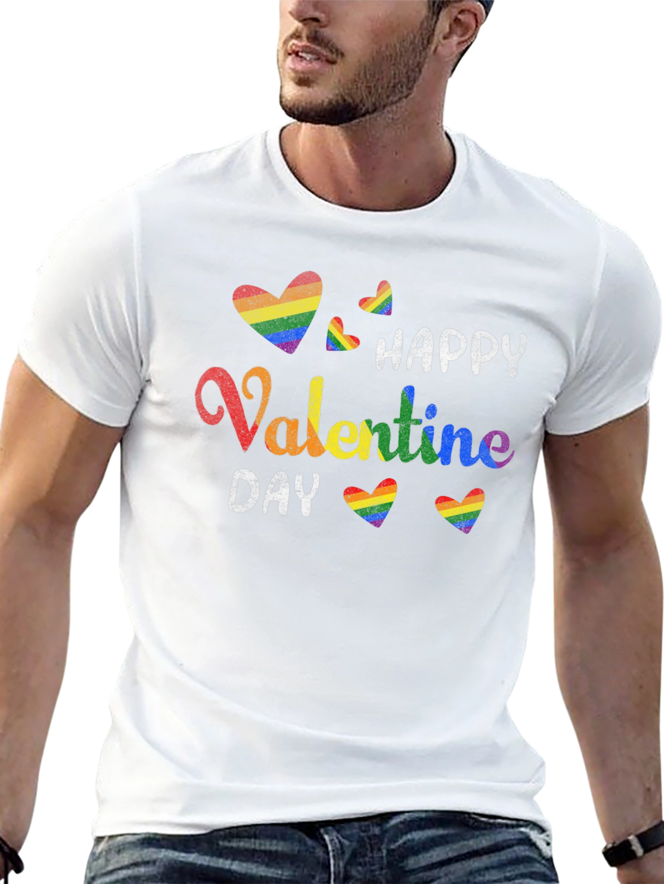 LGBTQ+ Happy Valentines Day Graphic Tee