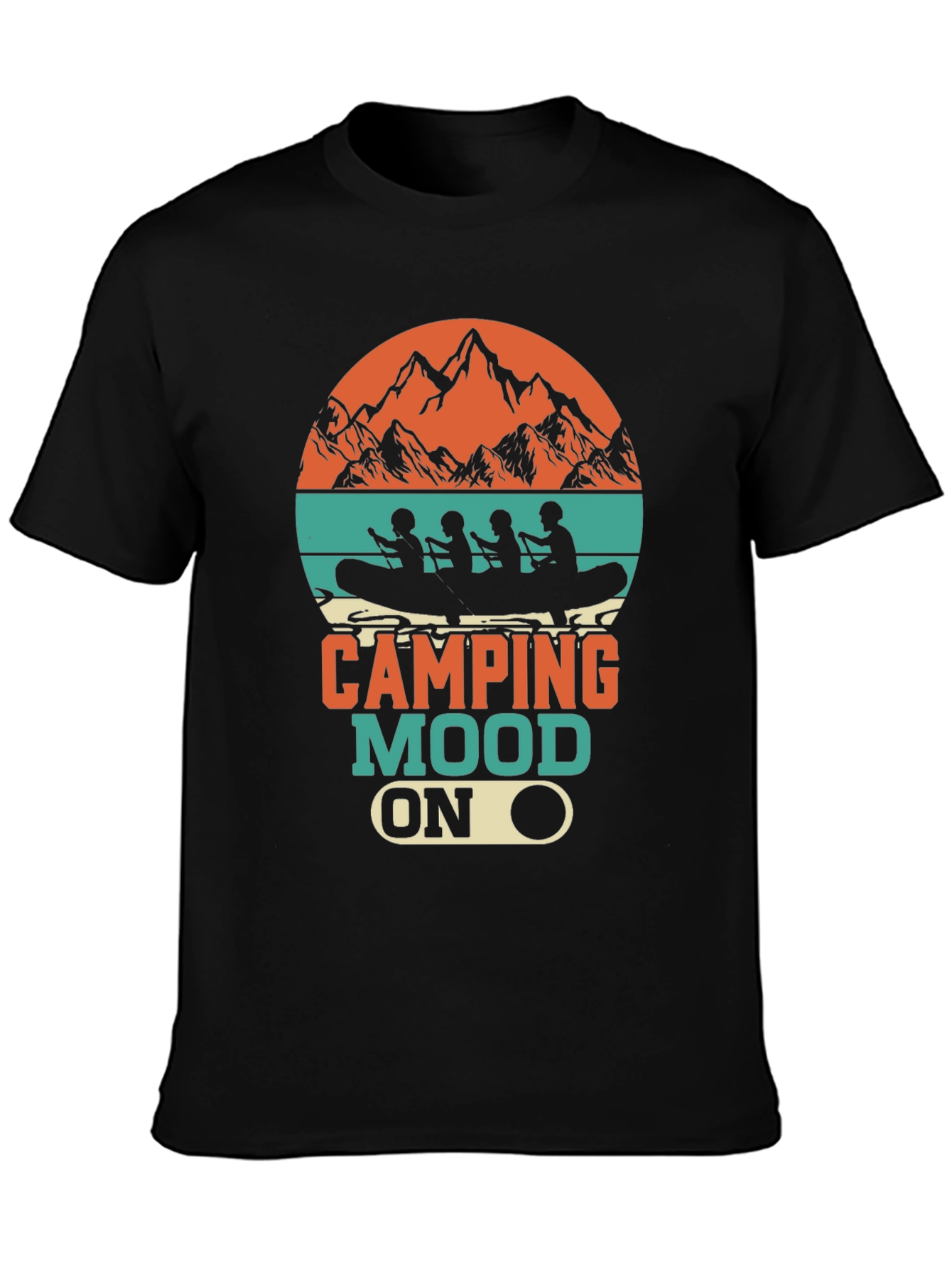 Camping Mood On T-Shirt - Adventure Awaits!